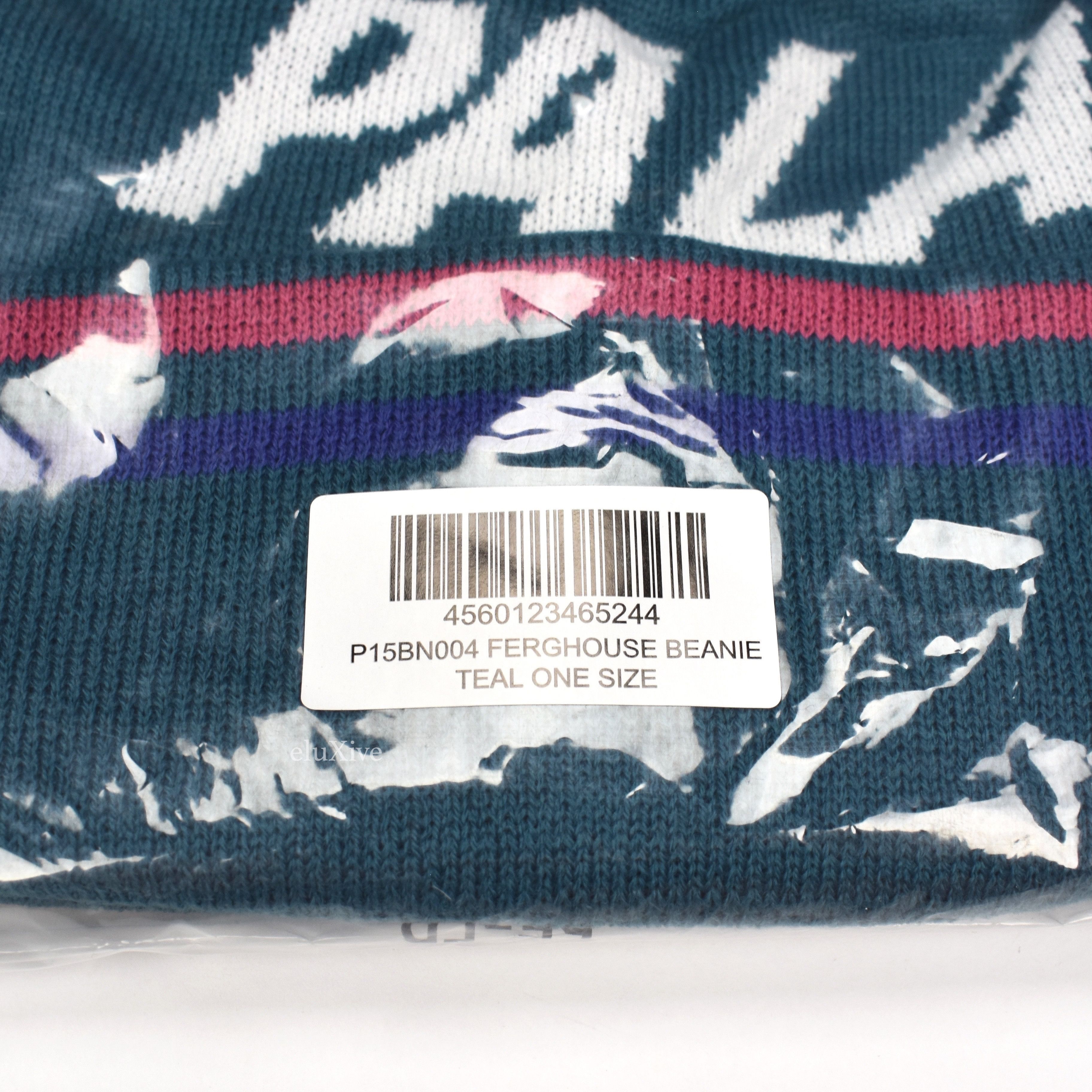 Ferghouse Logo Knit Teal Beanie DS