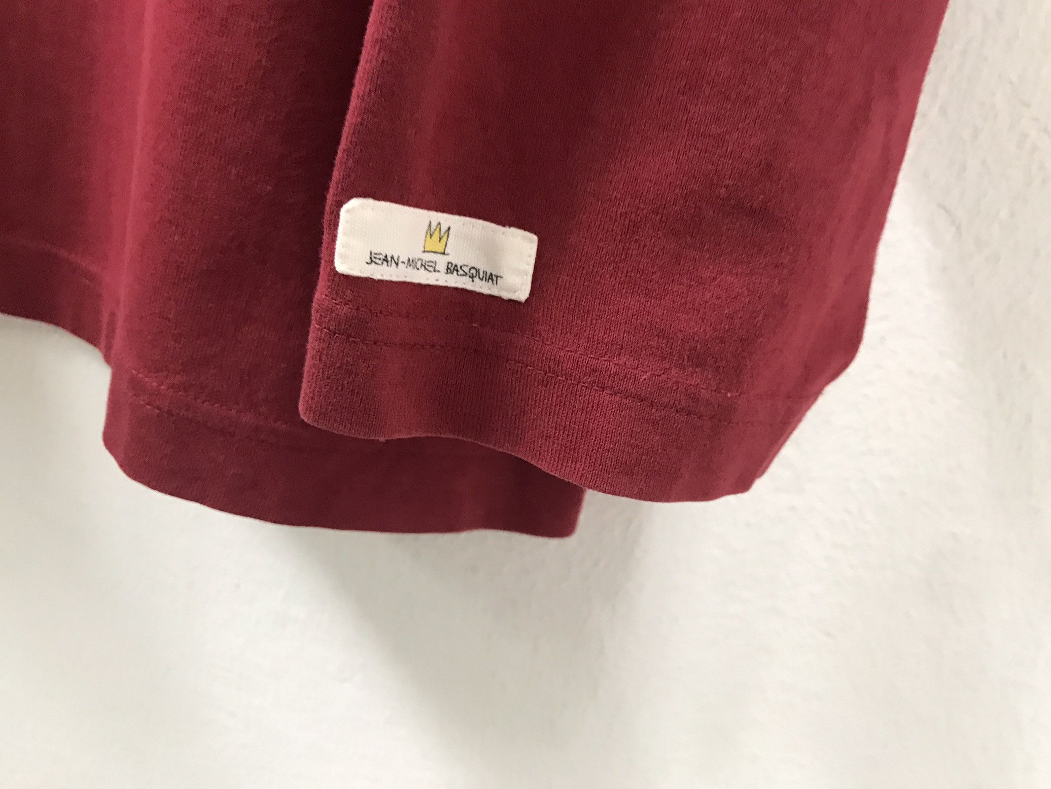 Jean-Michel Basquiat × Vintage Vintage JMB X Uniqlo Jack Johnson LS Red Pop Art tee Size US L / EU 52-54 / 3 - 4 Thumbnail