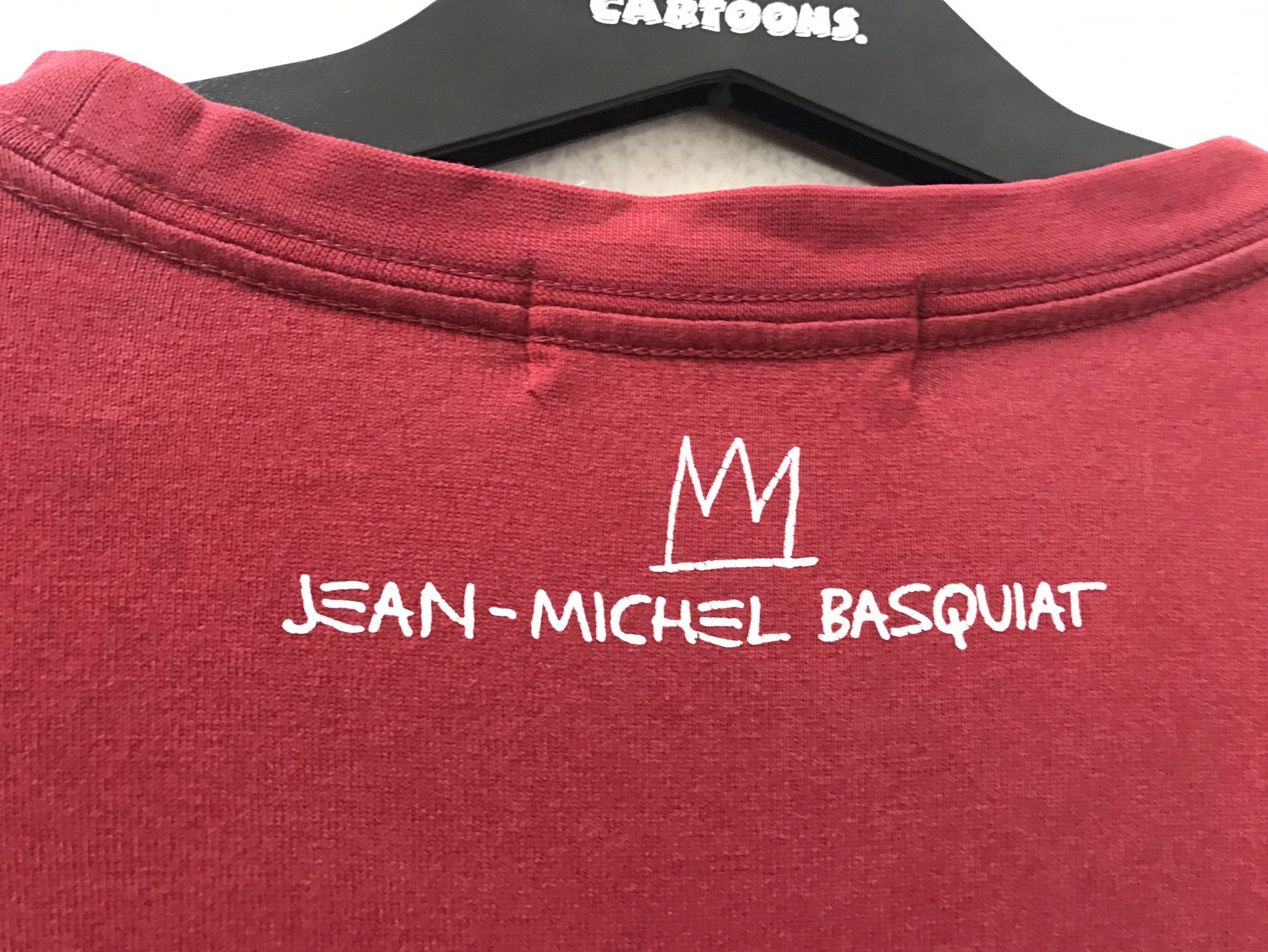 Jean-Michel Basquiat × Vintage Vintage JMB X Uniqlo Jack Johnson LS Red Pop Art tee Size US L / EU 52-54 / 3 - 7 Thumbnail