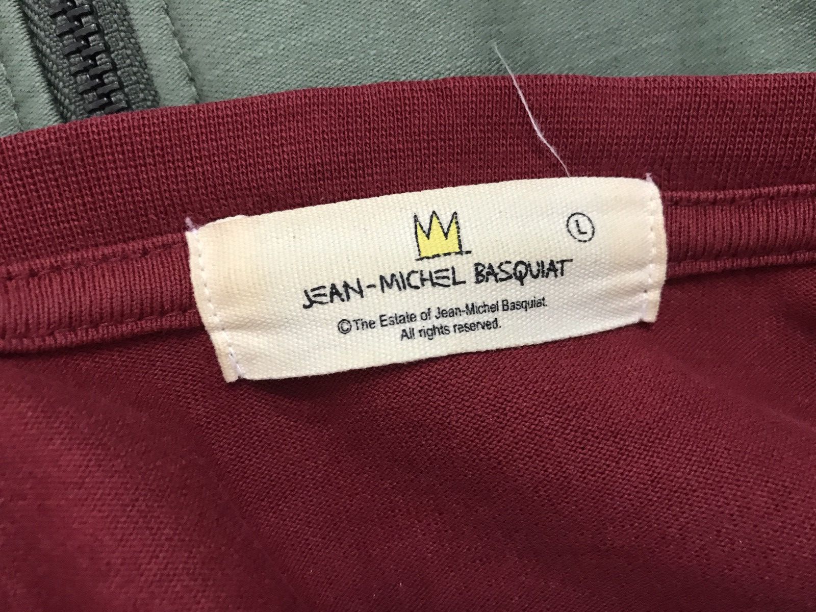 Jean-Michel Basquiat × Vintage Vintage JMB X Uniqlo Jack Johnson LS Red Pop Art tee Size US L / EU 52-54 / 3 - 8 Thumbnail