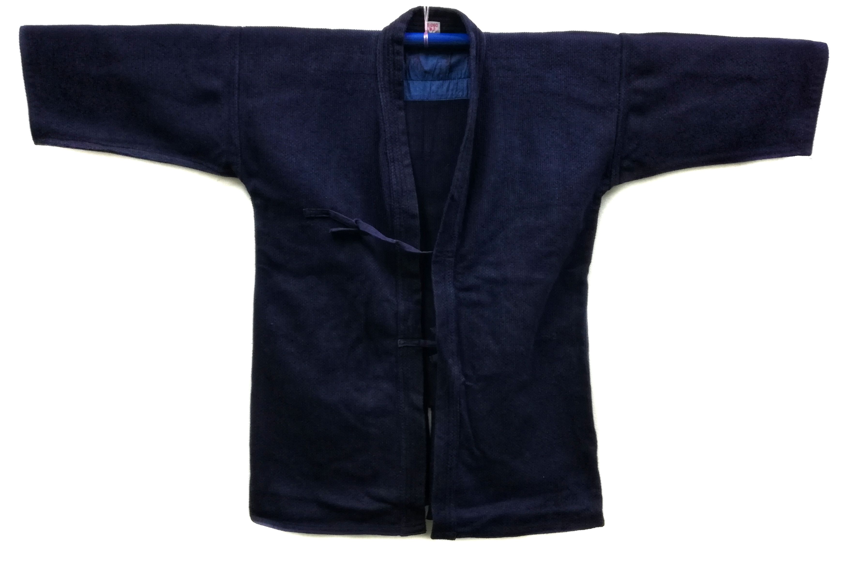 Indigo × Japanese Brand 🔥Indigo Dyed Sashiko Noragi Kimono Visvim Style Design🔥 Size US M / EU 48-50 / 2 - 1 Thumbnail