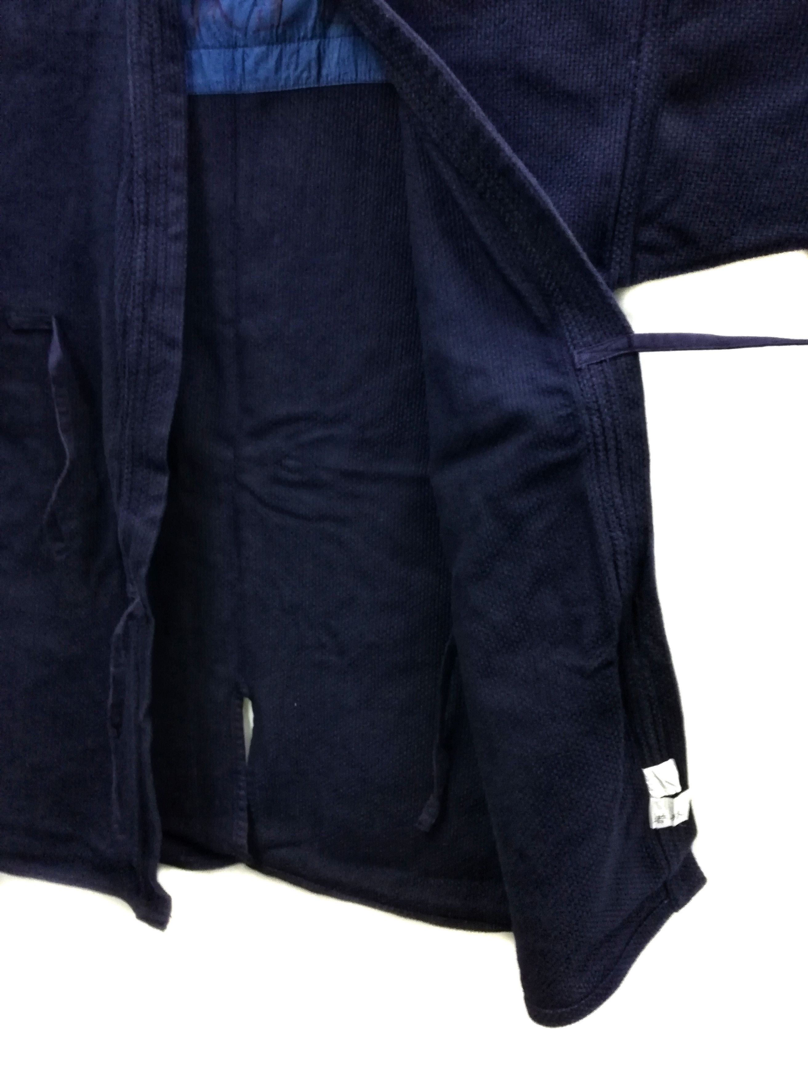 Indigo × Japanese Brand 🔥Indigo Dyed Sashiko Noragi Kimono Visvim Style Design🔥 Size US M / EU 48-50 / 2 - 7 Thumbnail