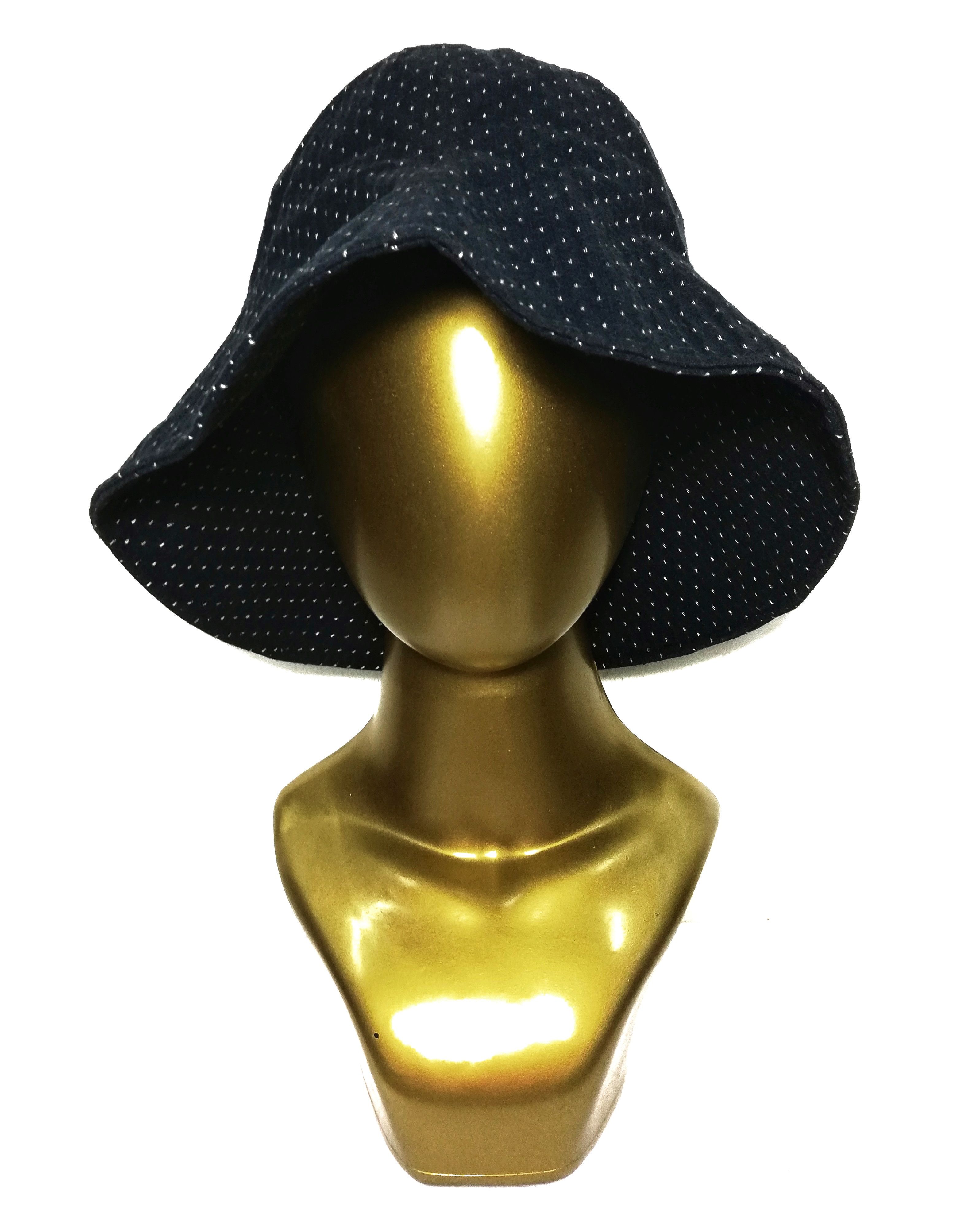 Indigo × Japanese Brand 🔥MEGA RARE Dope Design Indigo Sashiko Stitching Bucket Hat Size ONE SIZE - 2 Thumbnail
