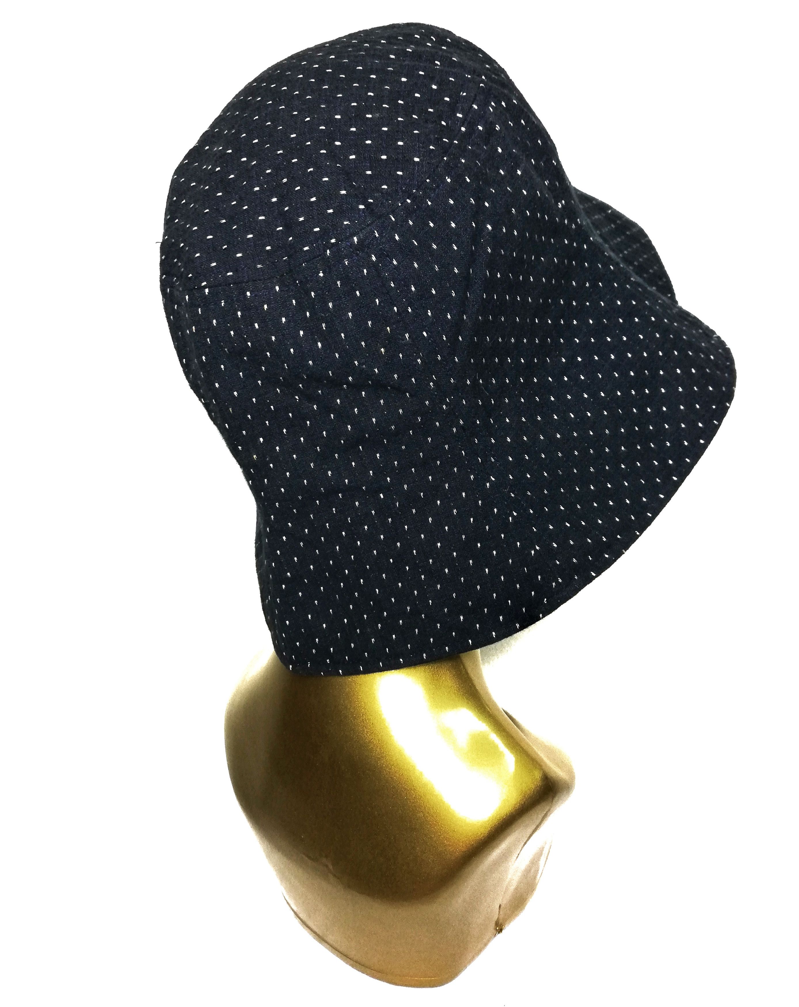 Indigo × Japanese Brand 🔥MEGA RARE Dope Design Indigo Sashiko Stitching Bucket Hat Size ONE SIZE - 7 Thumbnail