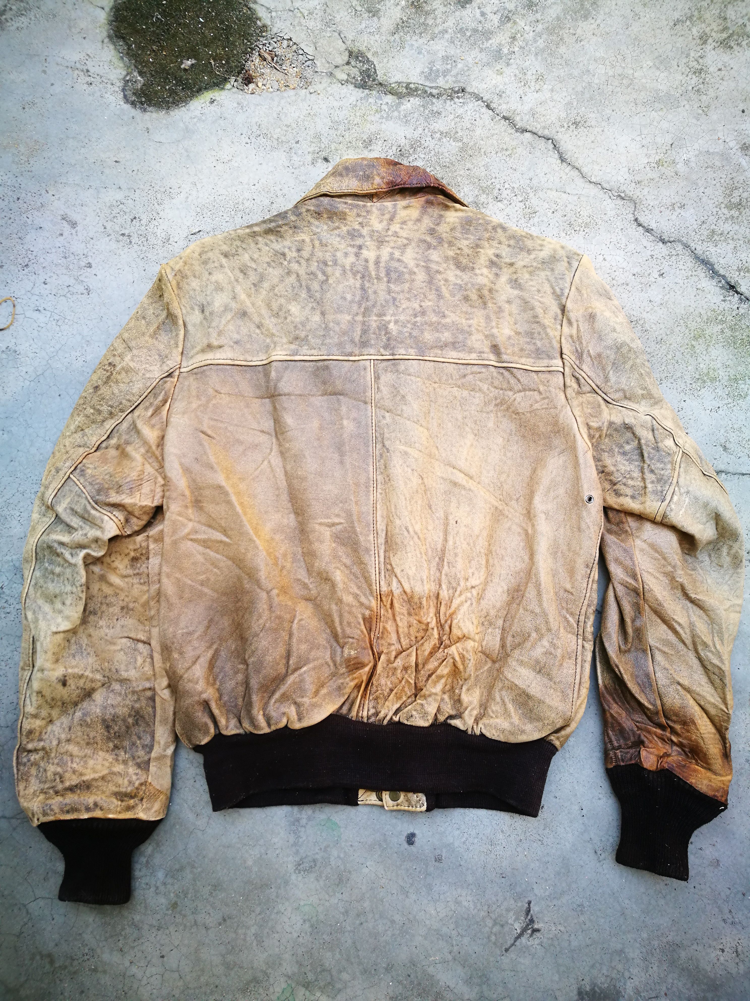Schott Schott bros.inc Distressed Leather Air Force Jacket 0001A Size US S / EU 44-46 / 1 - 6 Thumbnail