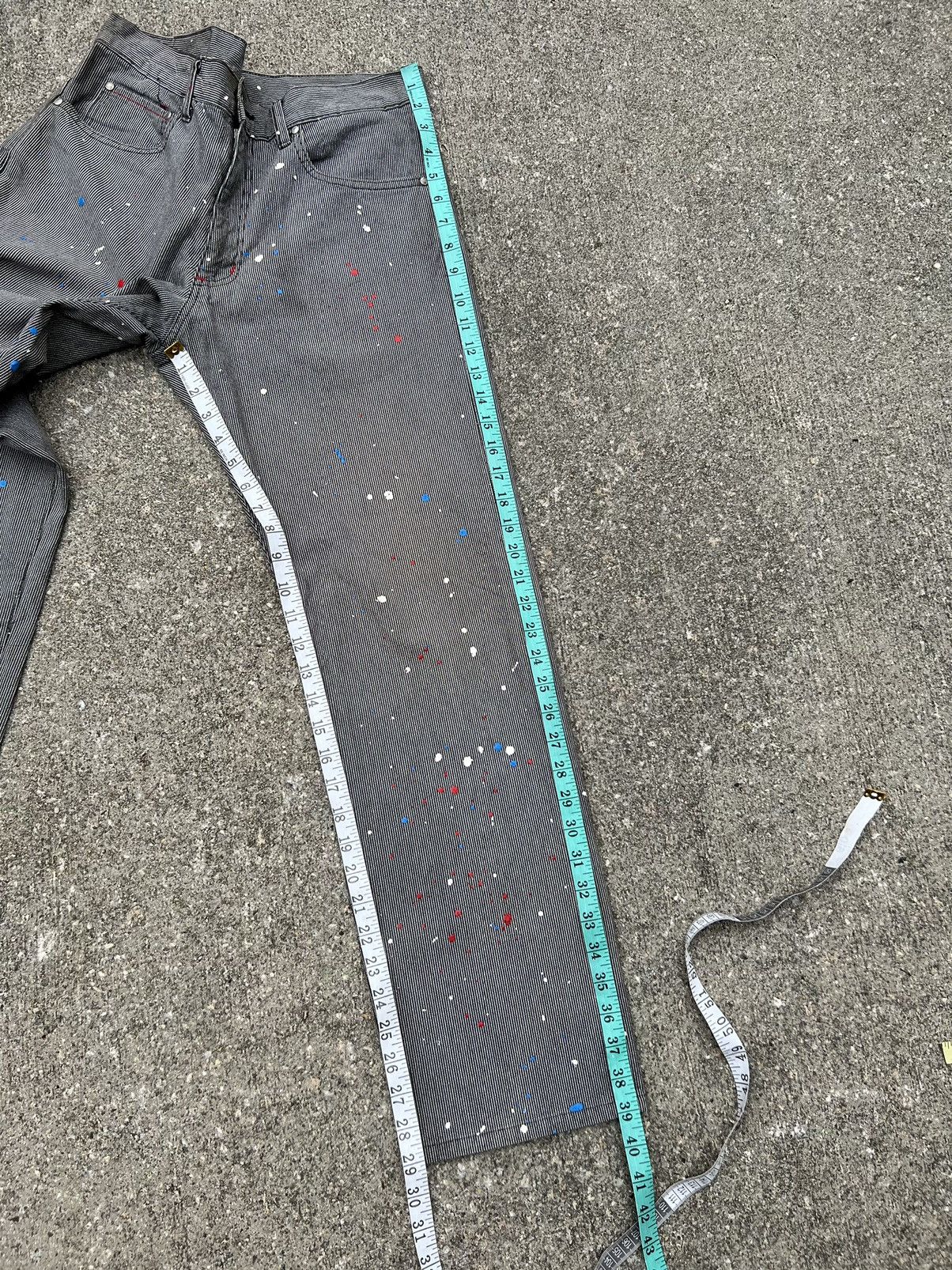 Vintage HIROMICHI NAKANO Japan Paint Splashed Striped Painter Pant Size US 32 / EU 48 - 4 Thumbnail