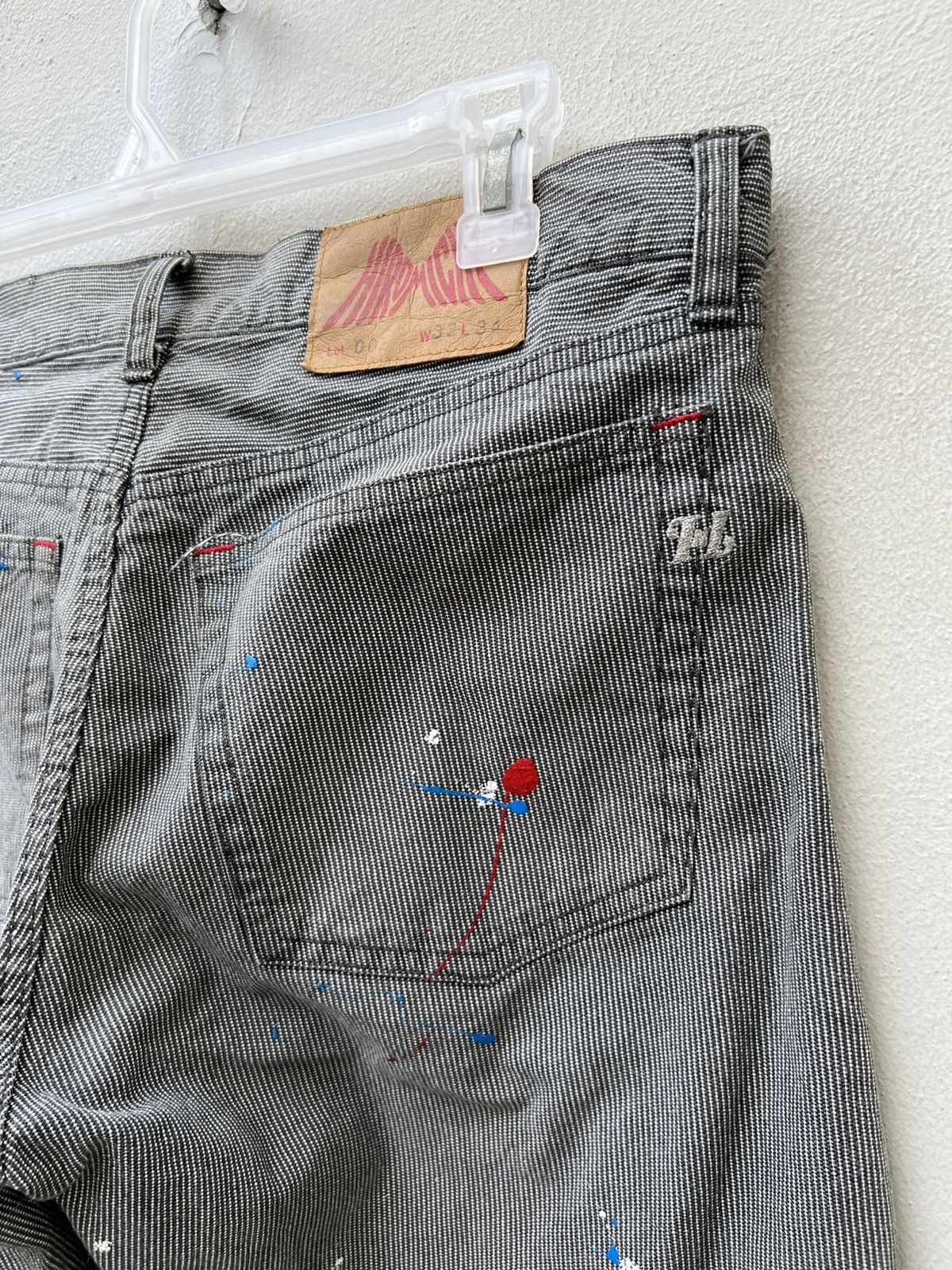 Vintage HIROMICHI NAKANO Japan Paint Splashed Striped Painter Pant Size US 32 / EU 48 - 17 Thumbnail