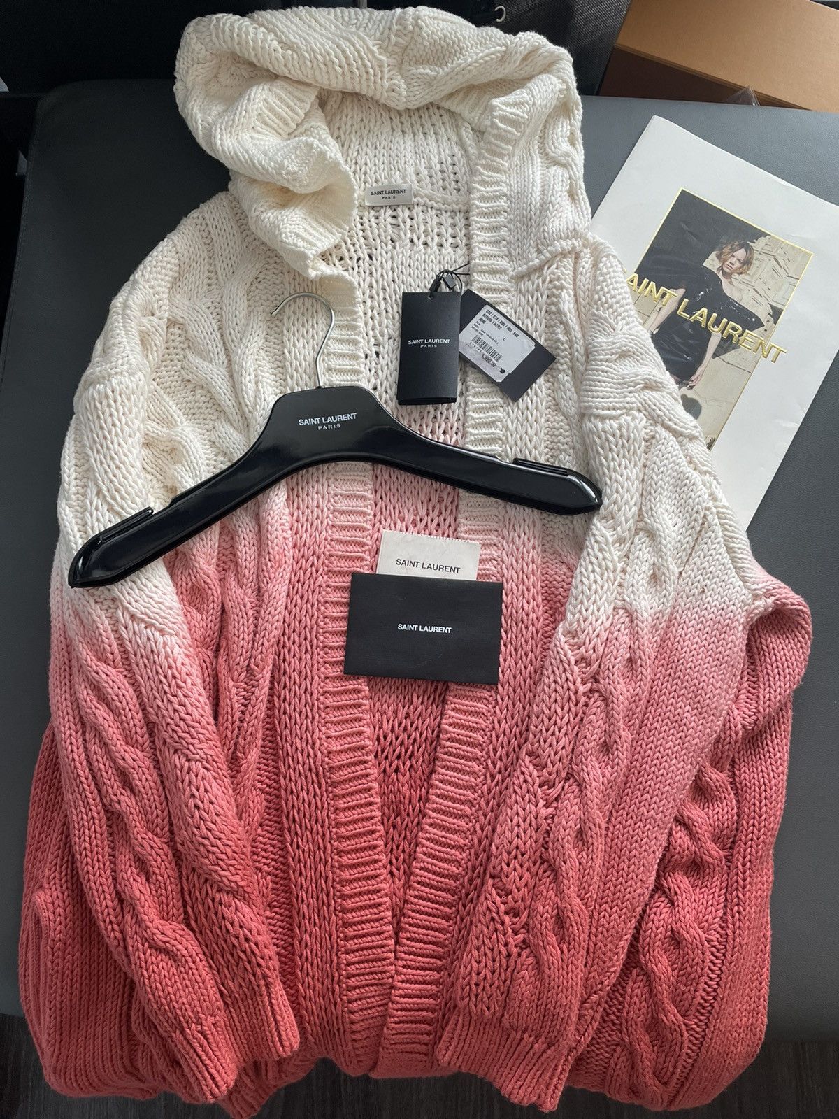 Saint Laurent Paris $2,400 Limited Edition Super Runway Baja Blood Hooded Coat Size US L / EU 52-54 / 3 - 21 Thumbnail
