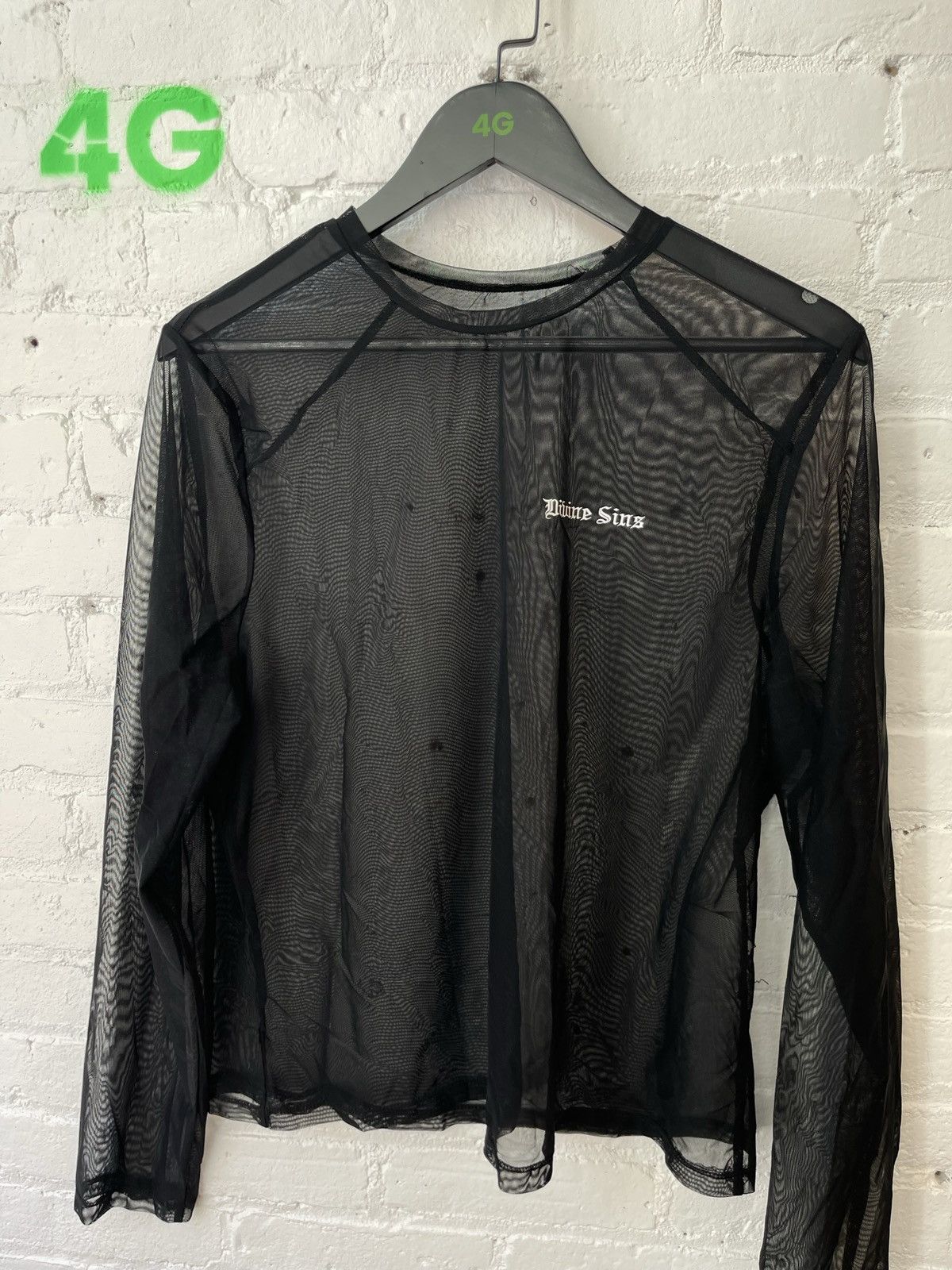 Other DIVINE SINS NYC Mesh sheer Shirt M / L Size US L / EU 52-54 / 3 - 2 Thumbnail