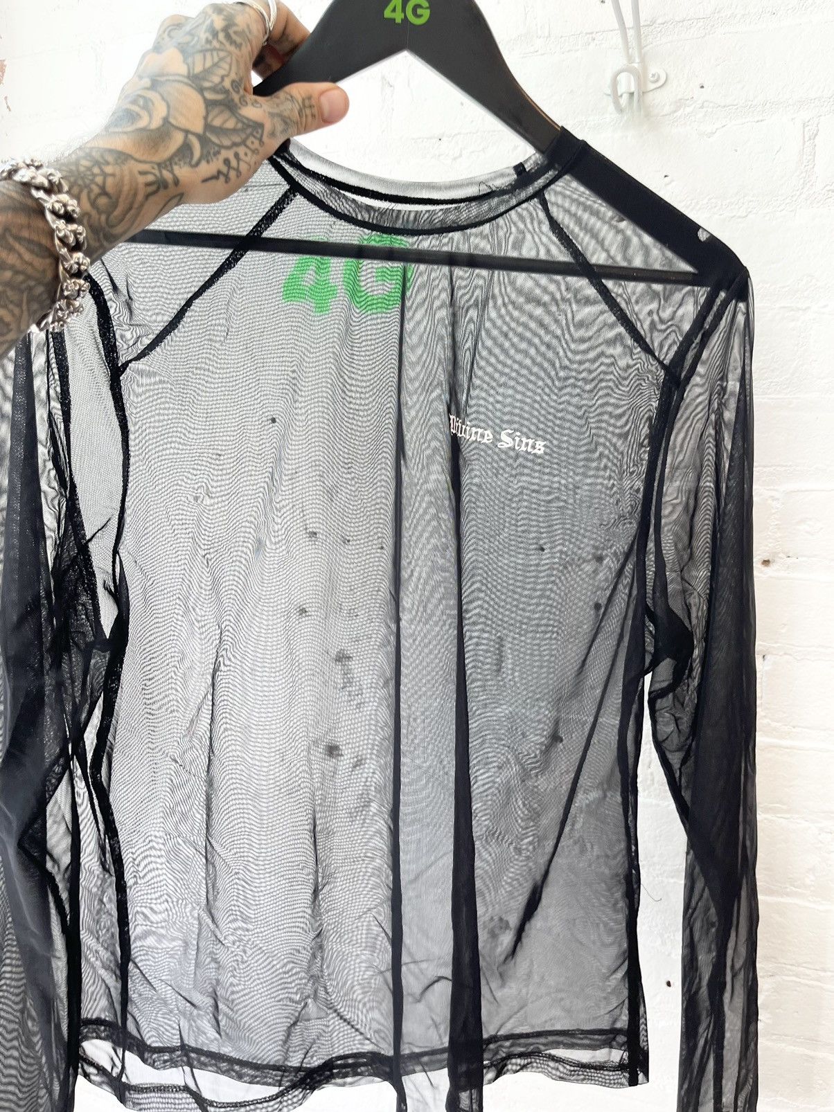 Other DIVINE SINS NYC Mesh sheer Shirt M / L Size US L / EU 52-54 / 3 - 1 Thumbnail