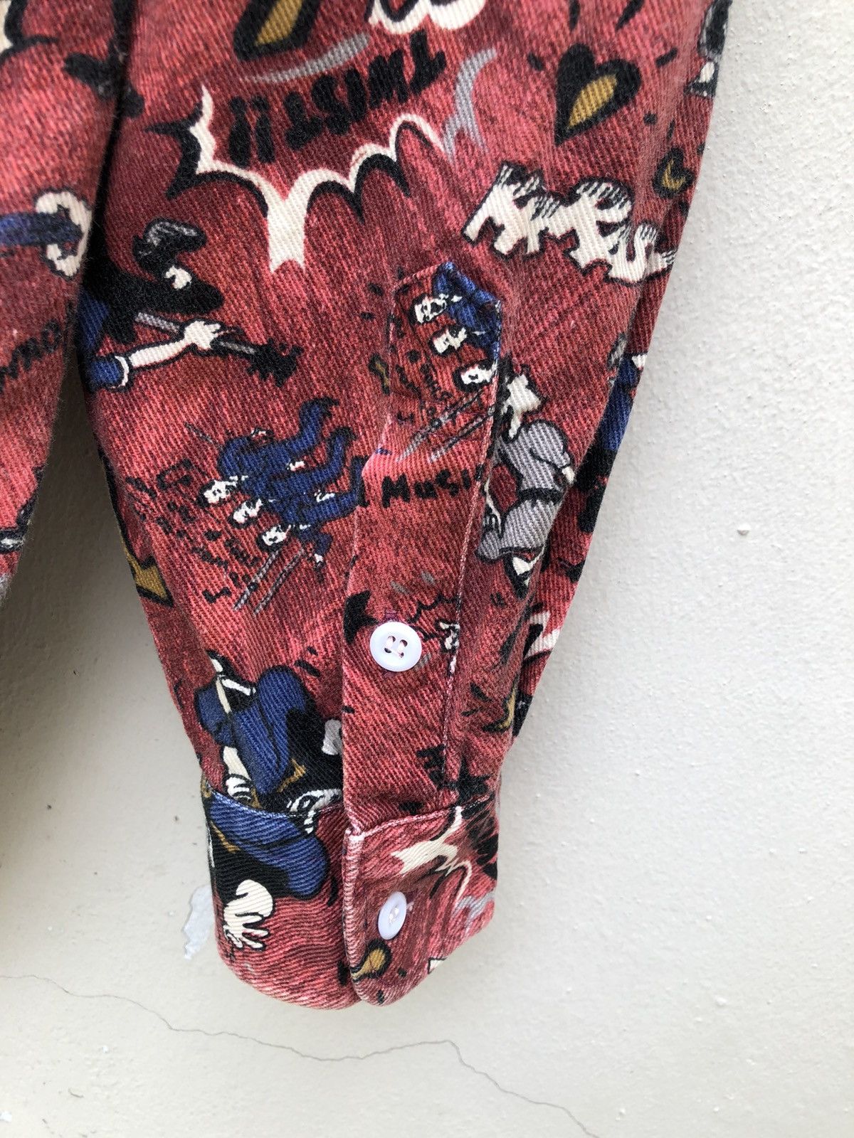 Vintage Vintage 90s J-Way Japan Printed Anime Gabardine Shirt Size US L / EU 52-54 / 3 - 17 Thumbnail