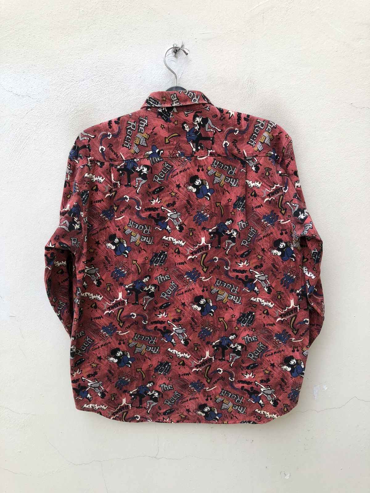 Vintage Vintage 90s J-Way Japan Printed Anime Gabardine Shirt Size US L / EU 52-54 / 3 - 12 Thumbnail