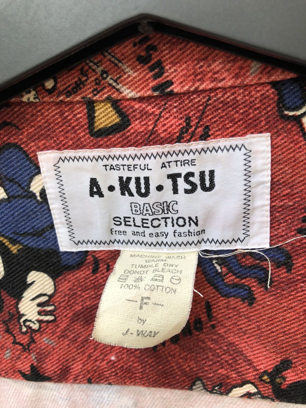 Vintage Vintage 90s J-Way Japan Printed Anime Gabardine Shirt Size US L / EU 52-54 / 3 - 19 Thumbnail