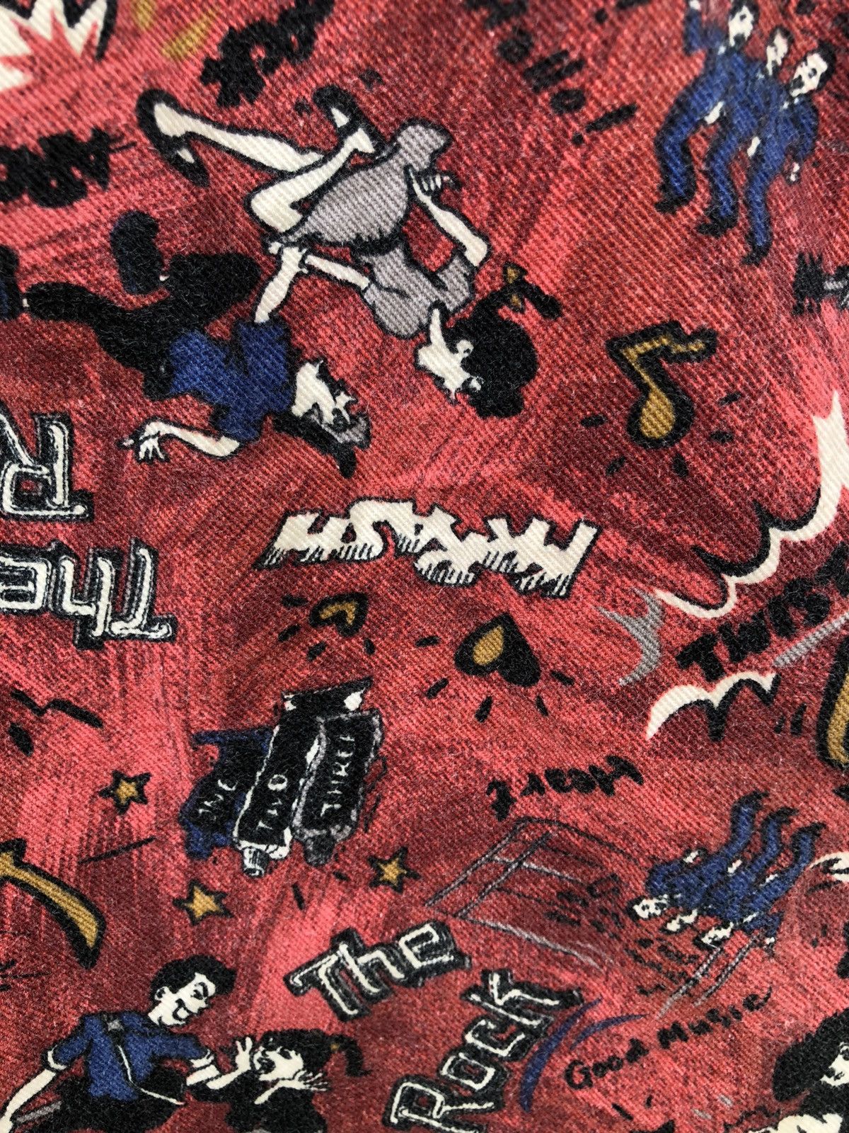 Vintage Vintage 90s J-Way Japan Printed Anime Gabardine Shirt Size US L / EU 52-54 / 3 - 14 Thumbnail