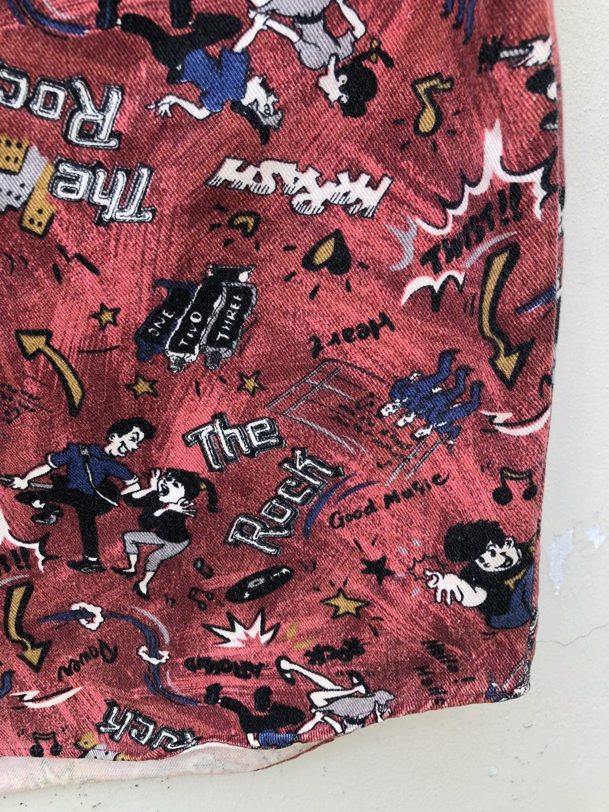 Vintage Vintage 90s J-Way Japan Printed Anime Gabardine Shirt Size US L / EU 52-54 / 3 - 8 Thumbnail