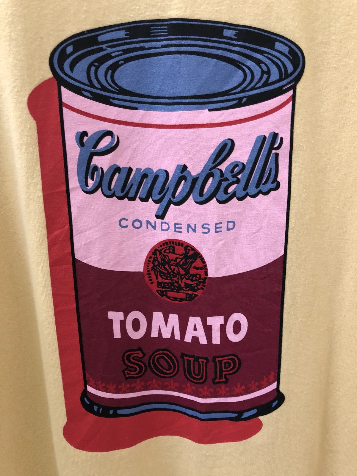 Andy Warhol 2005 Andy Warhol Campbell Tomato Soup Pop Art Yellow LS Size US XL / EU 56 / 4 - 2 Thumbnail