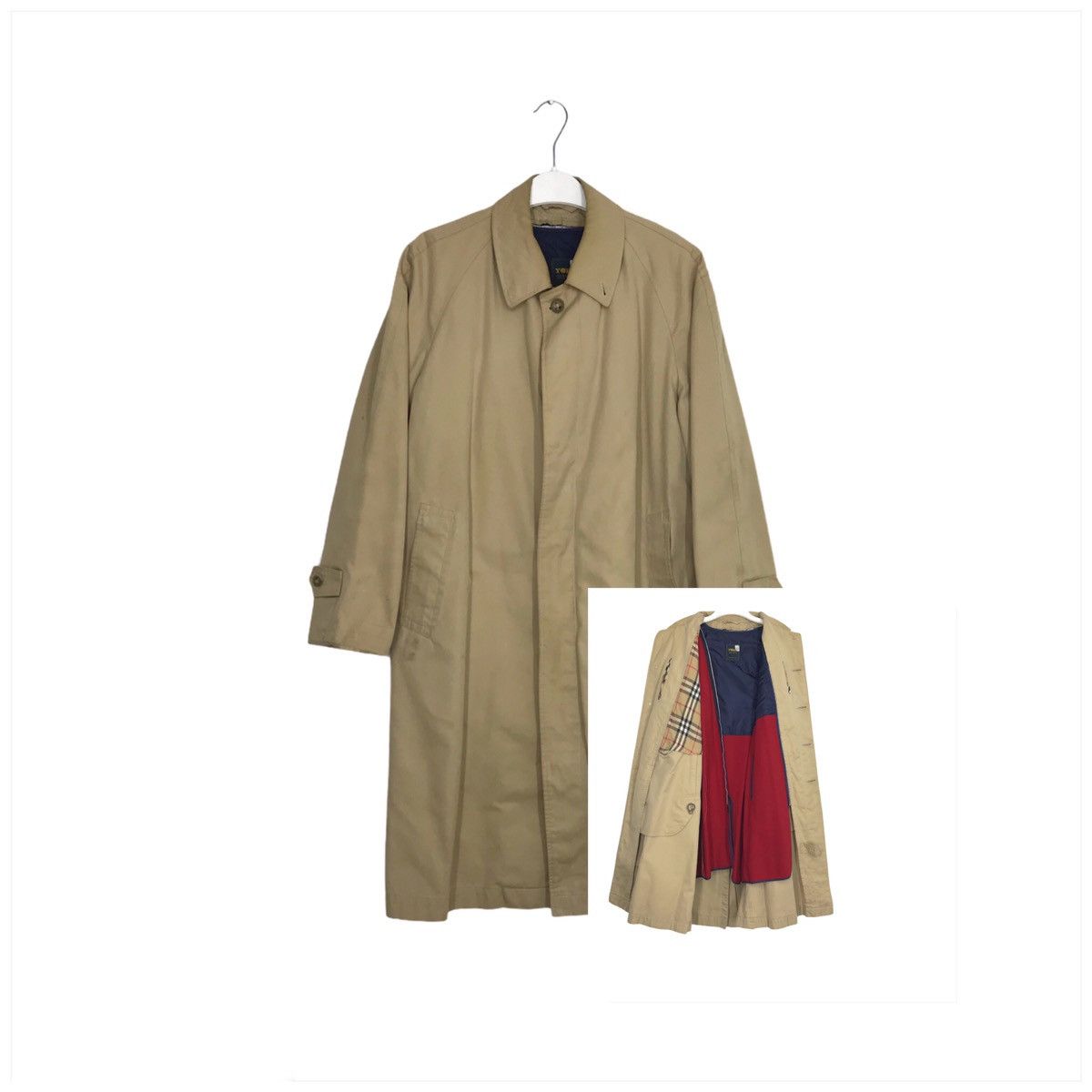 Other Vintage Nova Check Trench Coat Size US M / EU 48-50 / 2 - 1 Thumbnail