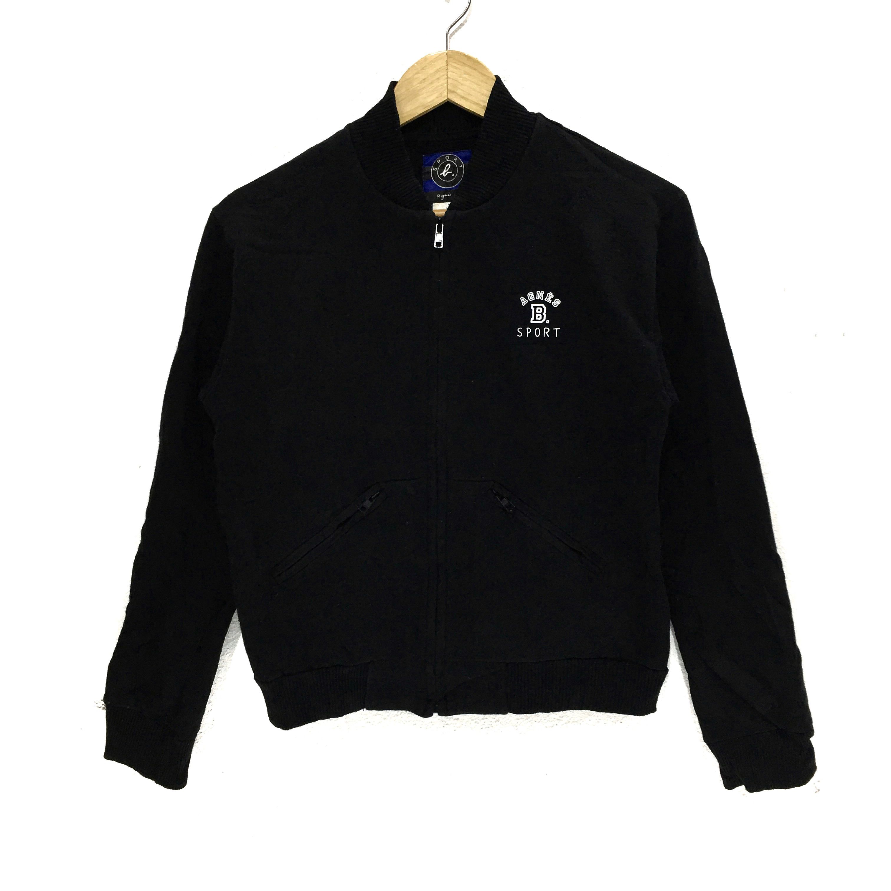 AGNES B. PARIS Sport Zipper Sweater Cardigan Made In Japan