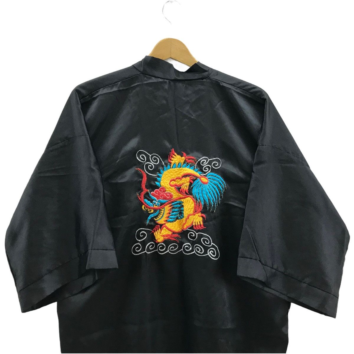Japanese Brand Vintage Kimono Embroidery Dragon Haori Yakuta Size US L / EU 52-54 / 3 - 7 Thumbnail