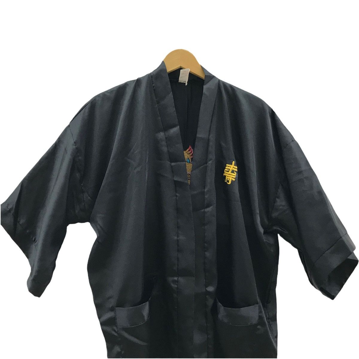Japanese Brand Vintage Kimono Embroidery Dragon Haori Yakuta Size US L / EU 52-54 / 3 - 3 Thumbnail