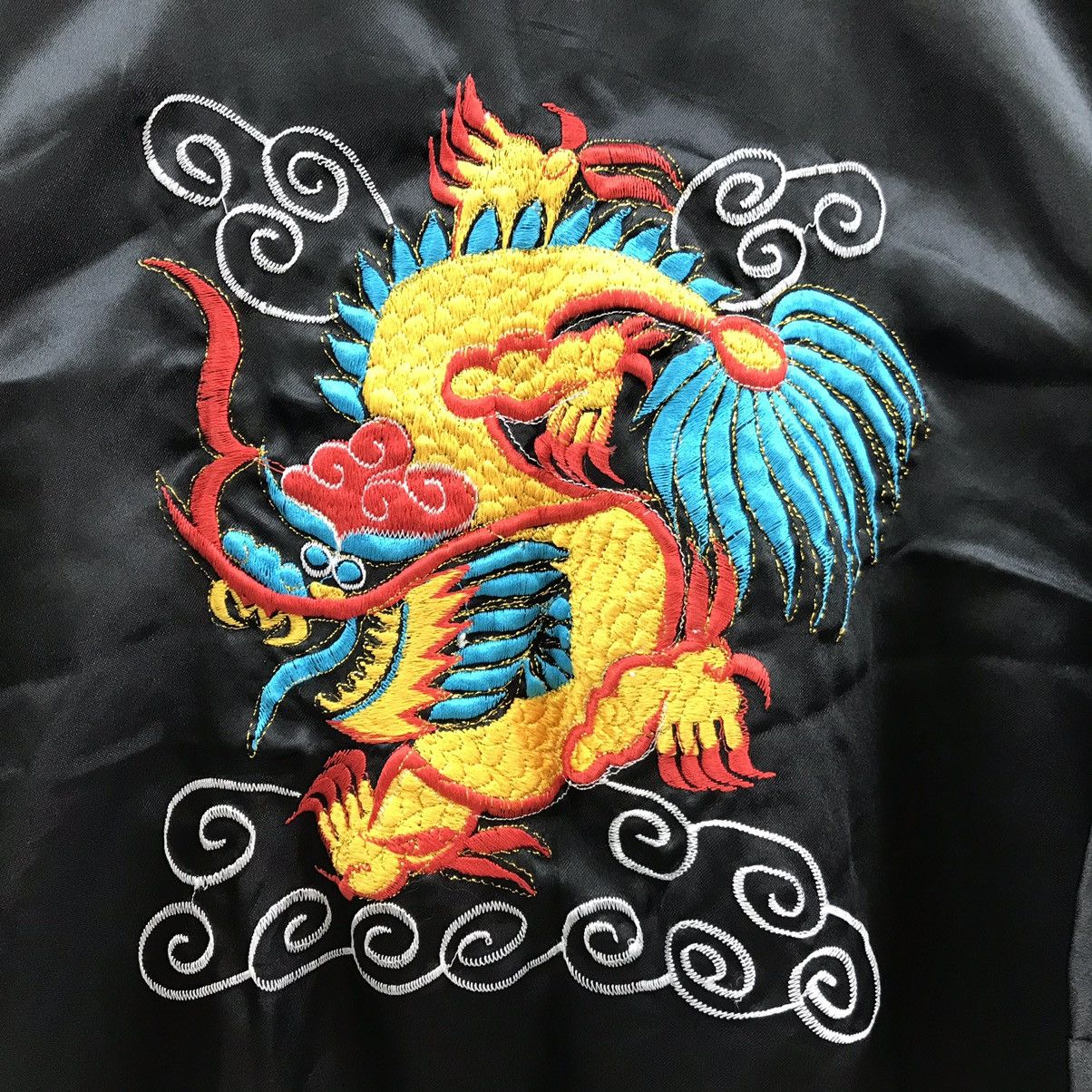 Japanese Brand Vintage Kimono Embroidery Dragon Haori Yakuta Size US L / EU 52-54 / 3 - 8 Thumbnail