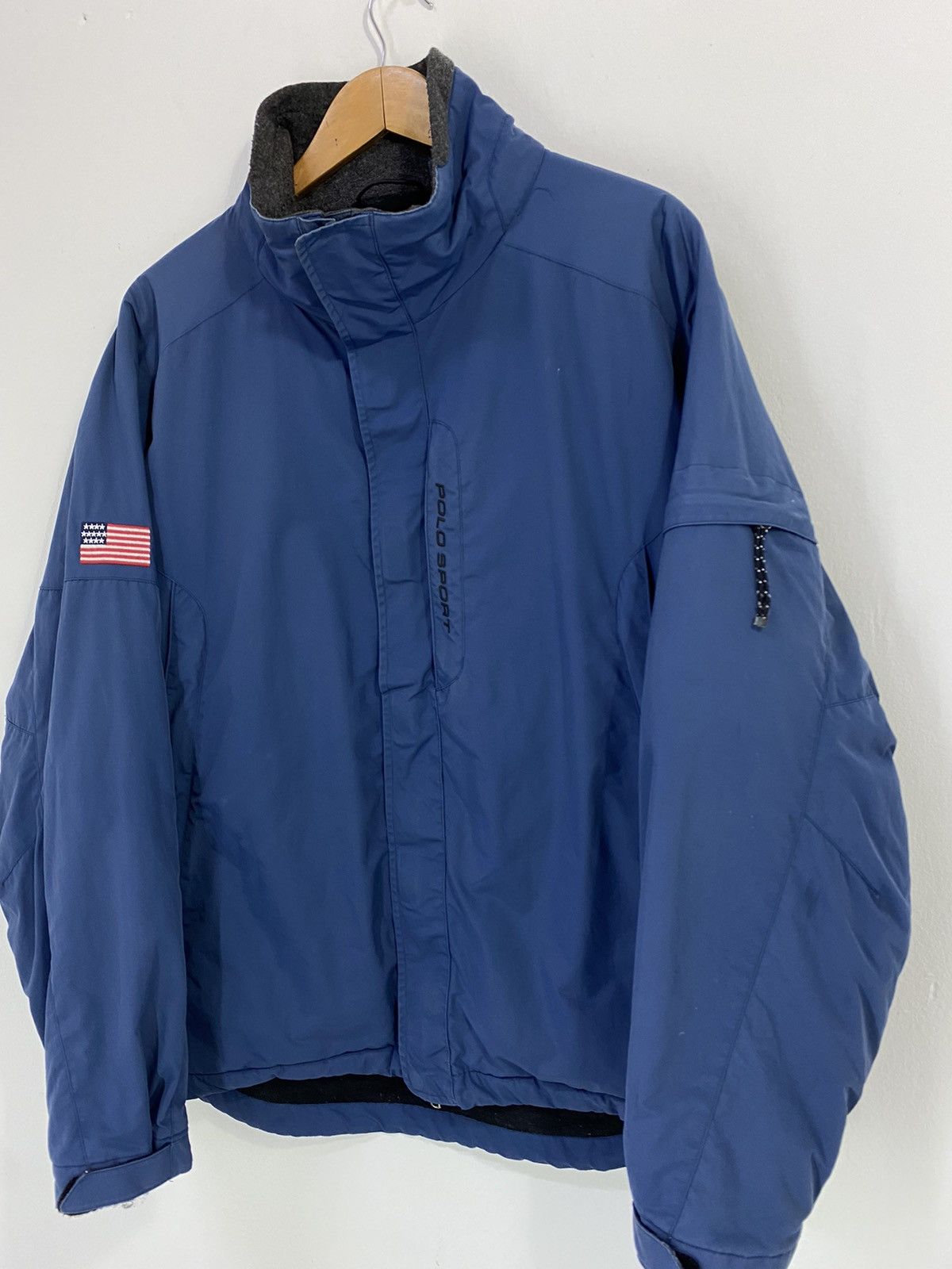 Polo Ralph Lauren Vintage Polo Sport Ralph Lauren Padded Jacket American Flag Size US XL / EU 56 / 4 - 4 Thumbnail