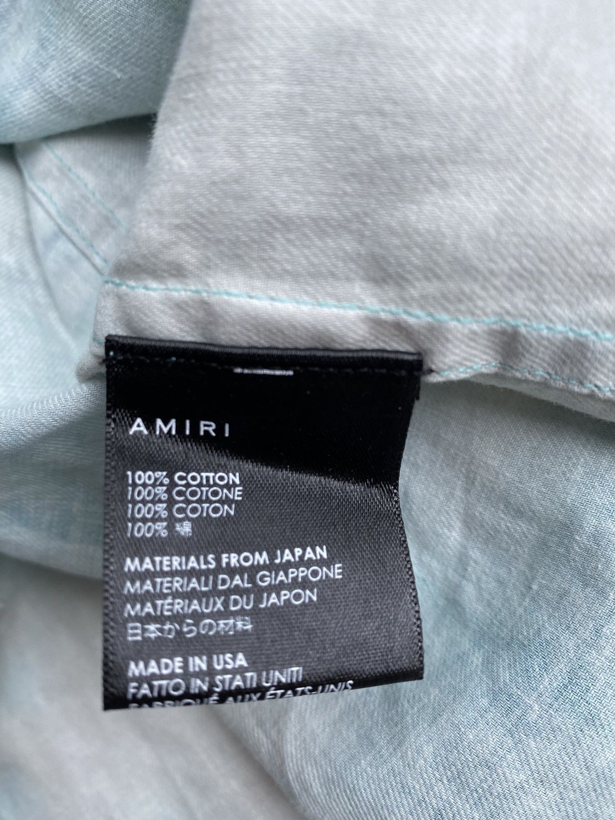 Amiri 🤩🤩 FW20 Amiri watercolour raw hem flannel XL £679 Size US XL / EU 56 / 4 - 12 Thumbnail