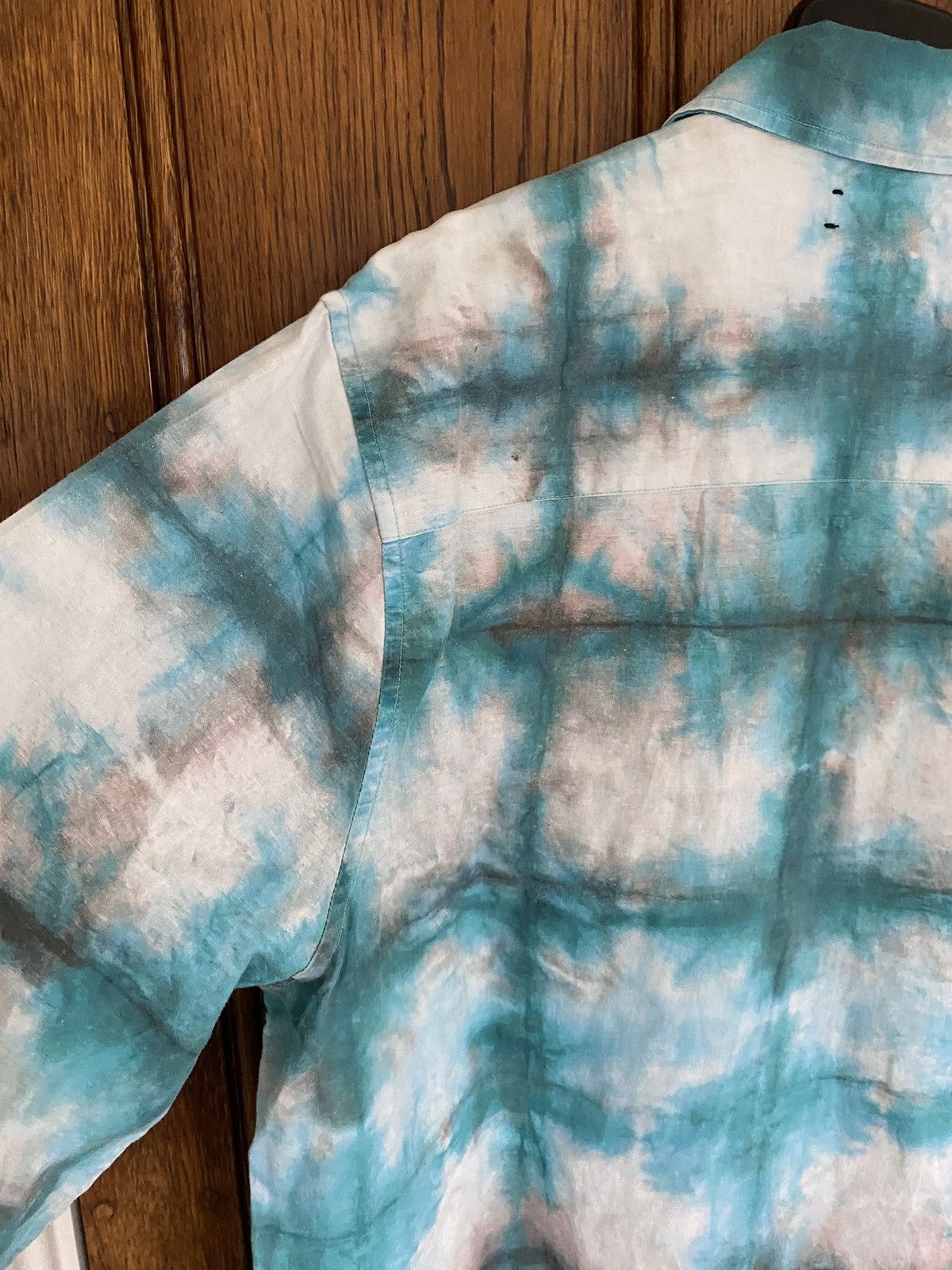 Amiri 🤩🤩 FW20 Amiri watercolour raw hem flannel XL £679 Size US XL / EU 56 / 4 - 22 Thumbnail