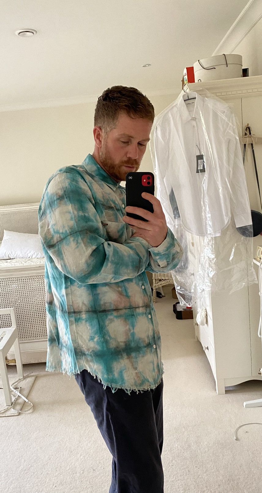 Amiri 🤩🤩 FW20 Amiri watercolour raw hem flannel XL £679 Size US XL / EU 56 / 4 - 3 Thumbnail