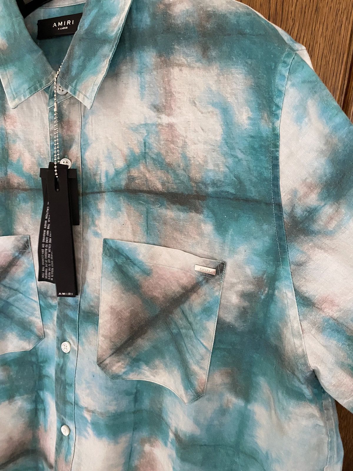 Amiri 🤩🤩 FW20 Amiri watercolour raw hem flannel XL £679 Size US XL / EU 56 / 4 - 16 Thumbnail