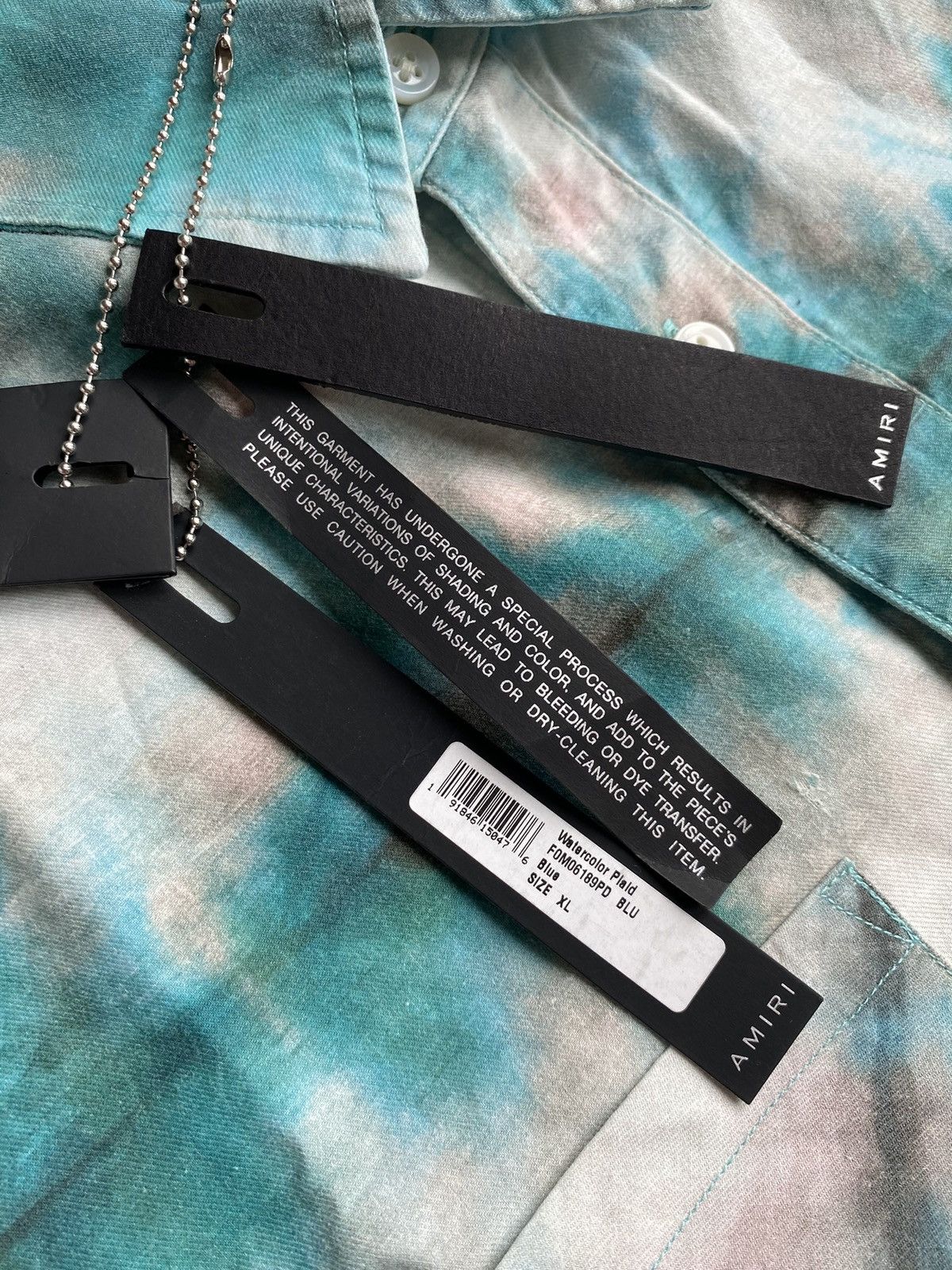 Amiri 🤩🤩 FW20 Amiri watercolour raw hem flannel XL £679 Size US XL / EU 56 / 4 - 11 Thumbnail
