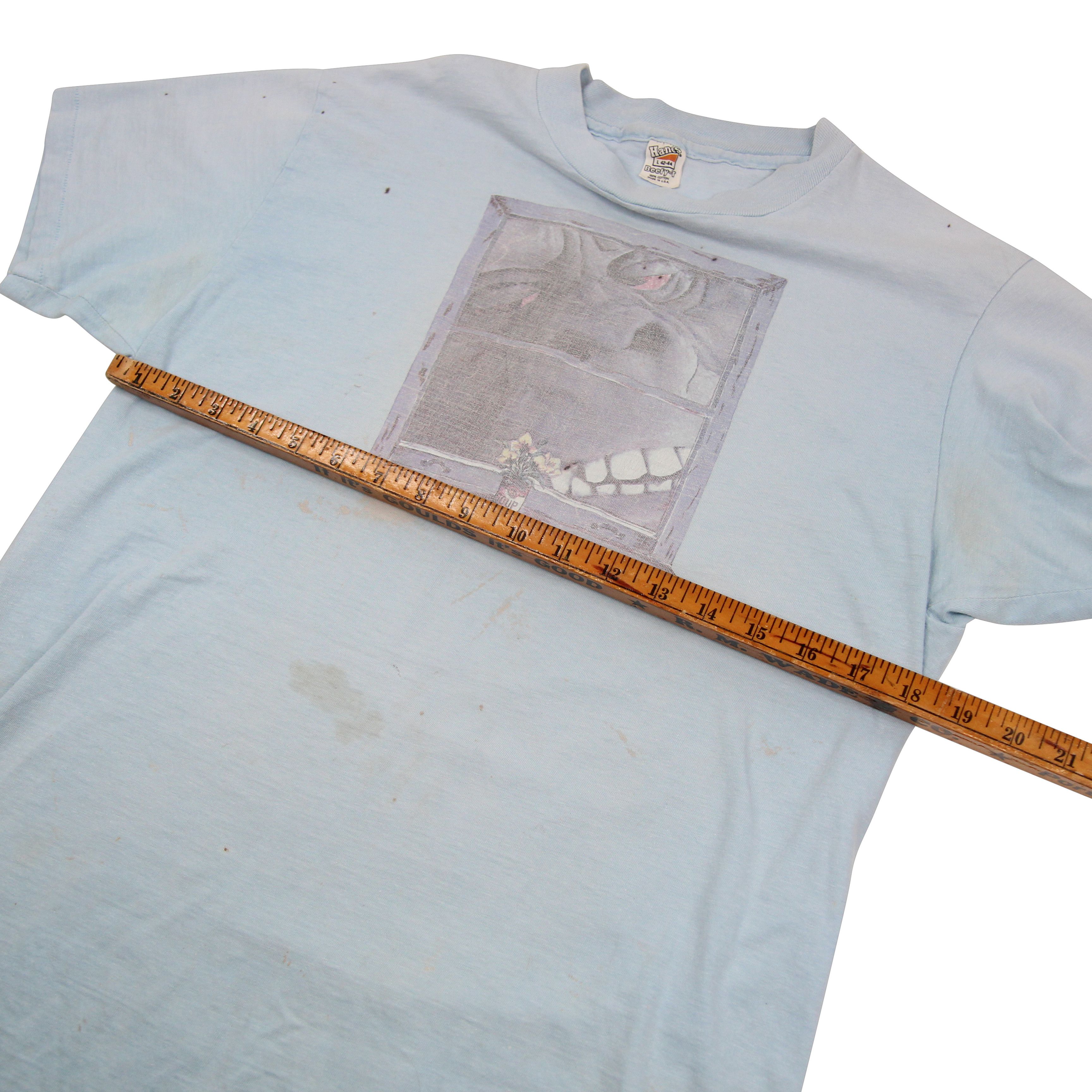 Hanes × Vintage Vintage 70s Giant Stoned Gorilla Graphic T Shirt Size US L / EU 52-54 / 3 - 9 Thumbnail