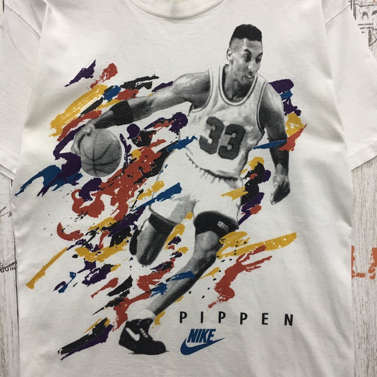 Nike × Vintage Rare Vintage Nike Pippen Grey Tag Made In USA Size US M / EU 48-50 / 2 - 8 Thumbnail