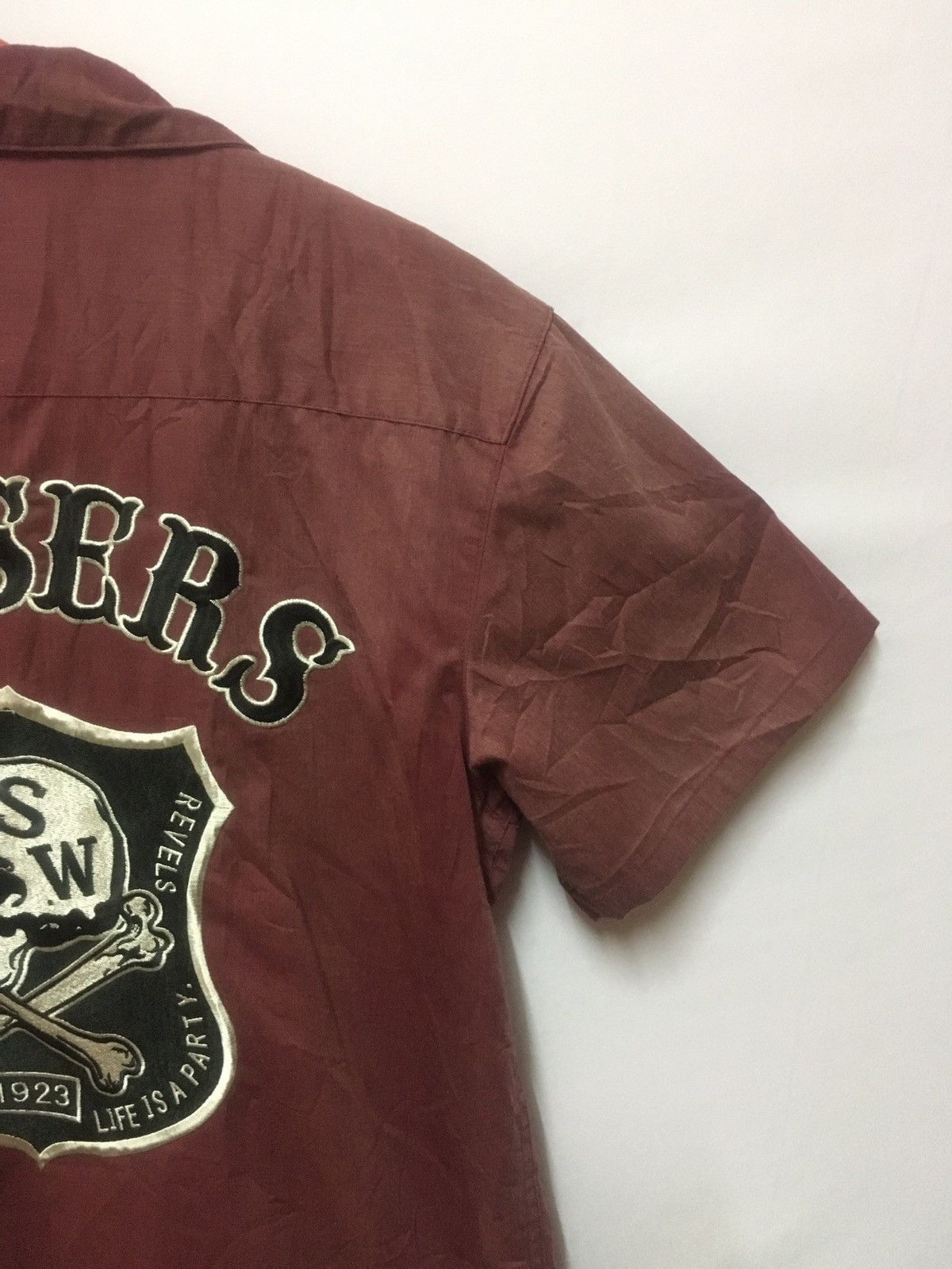 Japanese Brand Sun Faded TODAY SKULL WORK LOOSERS THE ORIGINAL CUSTOMS Size US L / EU 52-54 / 3 - 10 Thumbnail