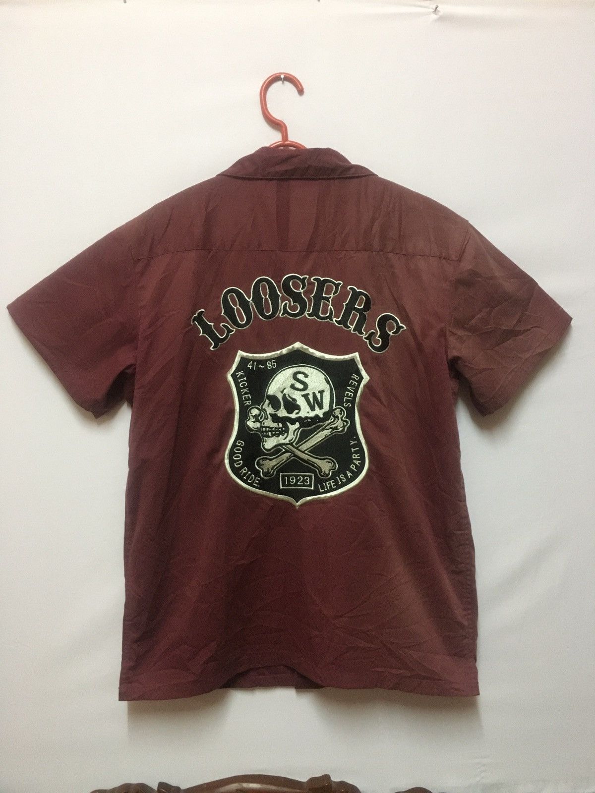 Japanese Brand Sun Faded TODAY SKULL WORK LOOSERS THE ORIGINAL CUSTOMS Size US L / EU 52-54 / 3 - 1 Thumbnail