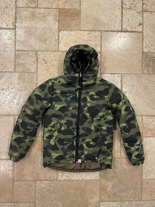Bape Bape Reversible FW06 OG Green Camo Snowboard Down Jacket Grailed
