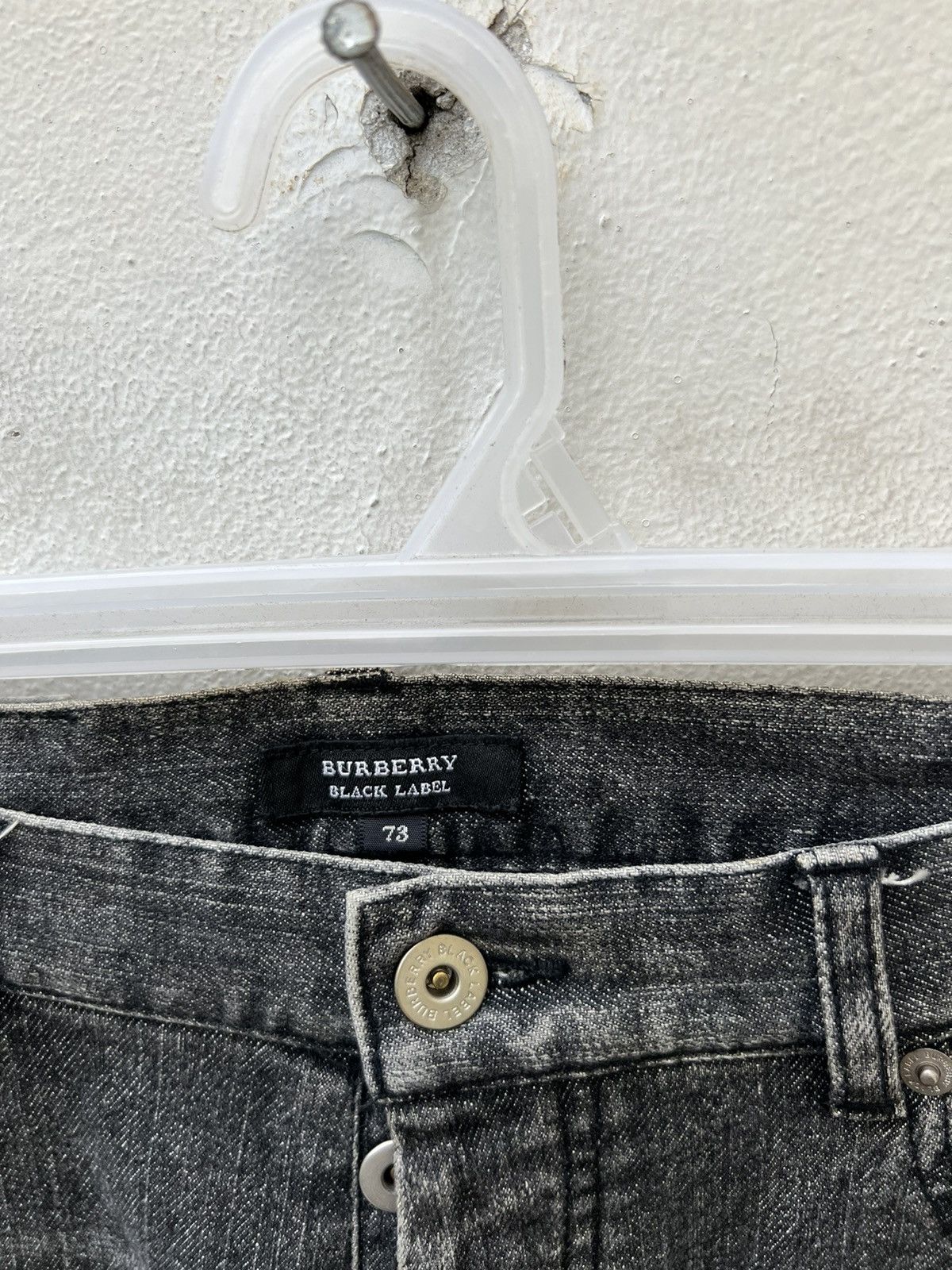 Burberry Black Label Fade Black Stretch Denim Jeans