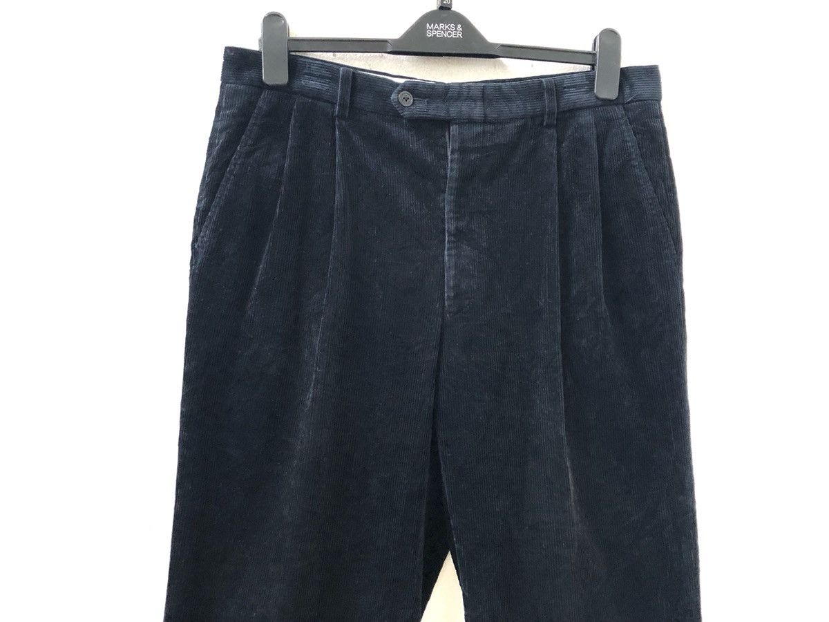 Burberry Japan Made Burberry London Navy Blue Corduroy Trouser Pant Size US 34 / EU 50 - 2 Thumbnail