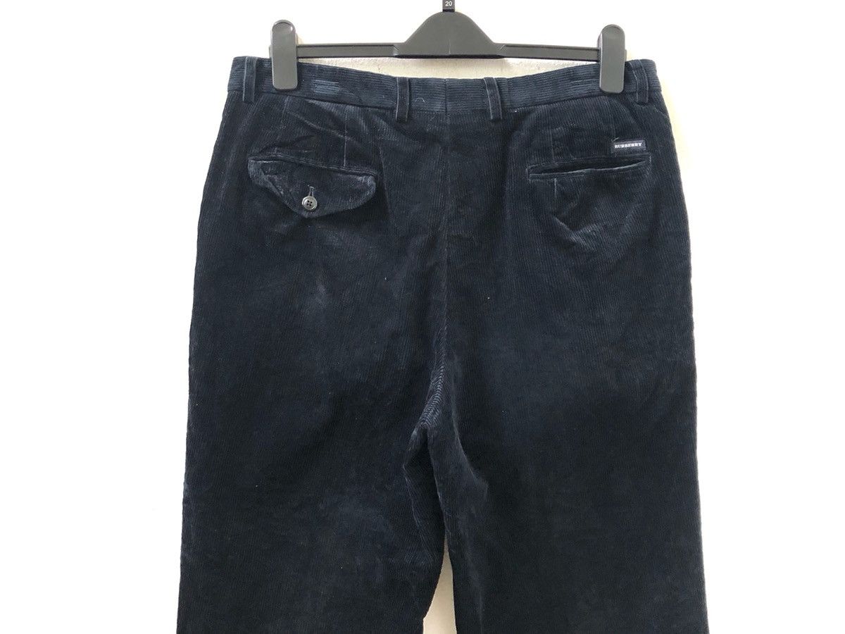 Burberry Japan Made Burberry London Navy Blue Corduroy Trouser Pant Size US 34 / EU 50 - 6 Thumbnail