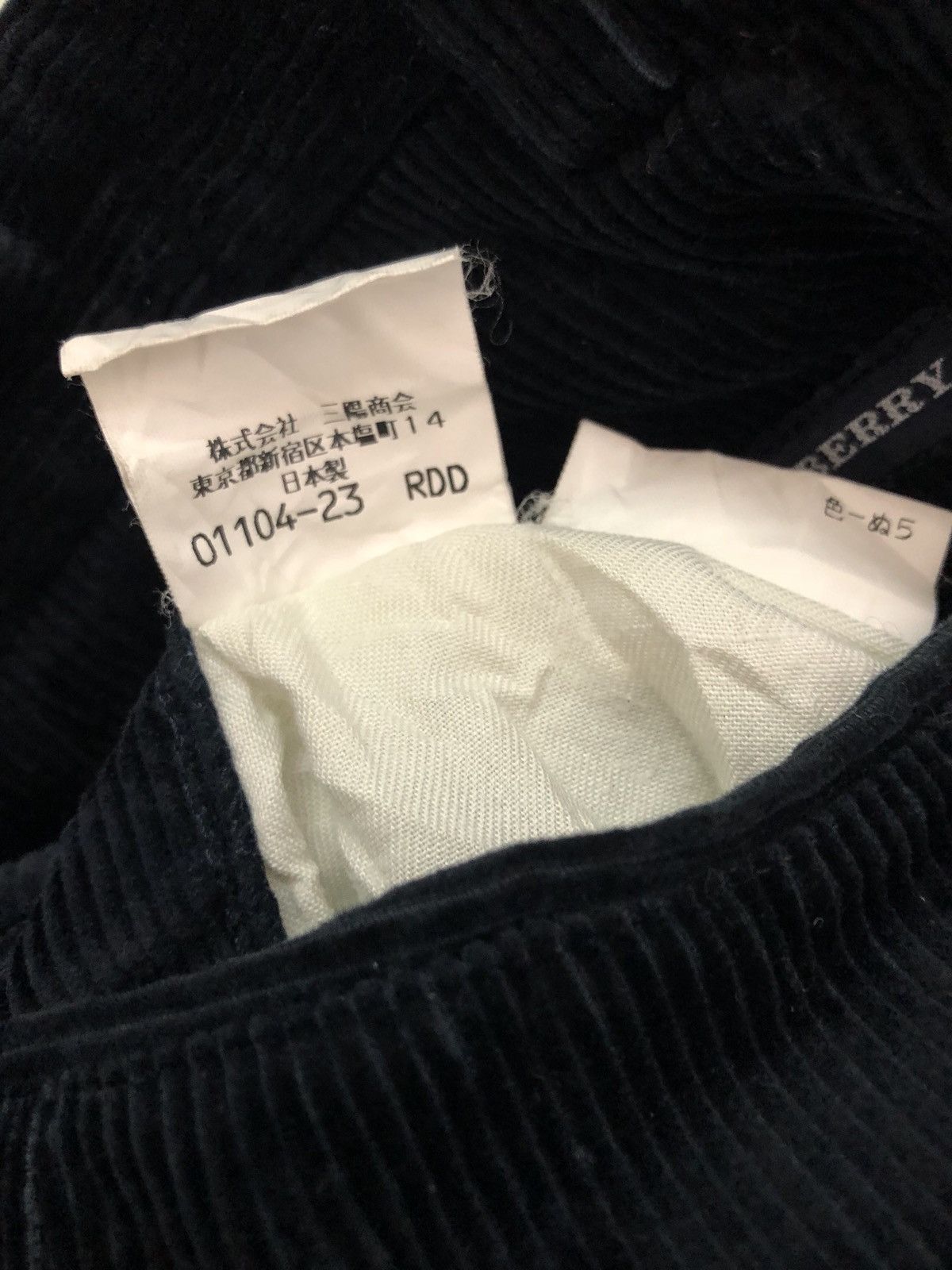 Burberry Japan Made Burberry London Navy Blue Corduroy Trouser Pant Size US 34 / EU 50 - 10 Thumbnail
