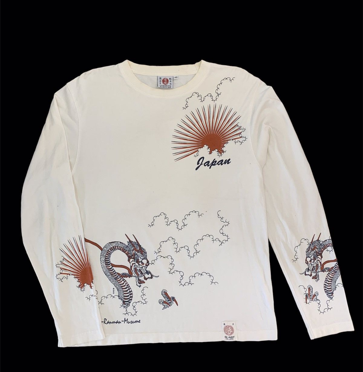 Japanese Brand × Vintage Vintage Long Sleeve Sukajan Dragon Japan Traditional Size US L / EU 52-54 / 3 - 1 Thumbnail