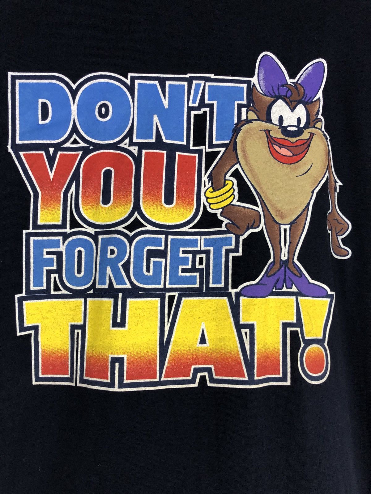 Cartoon Network × Warner Bros Vintage Warner Bros Taz Looney Tunes 90s T Shirt Size US XL / EU 56 / 4 - 5 Thumbnail