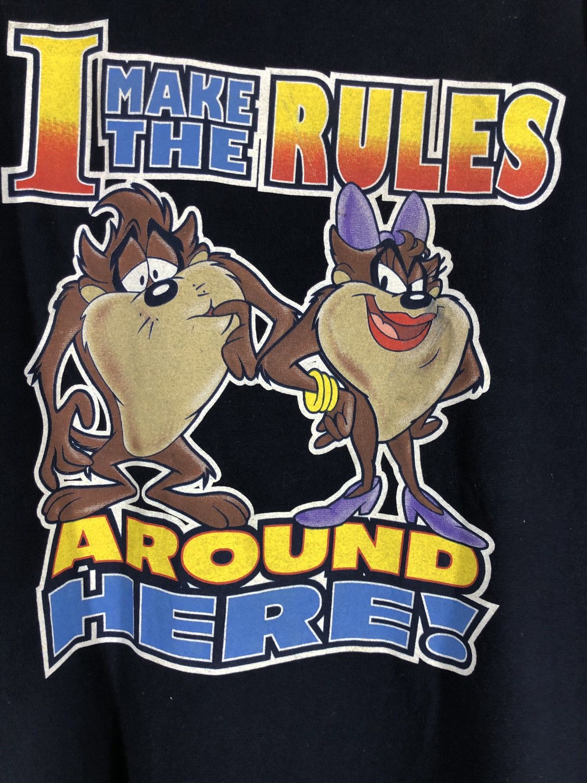 Cartoon Network × Warner Bros Vintage Warner Bros Taz Looney Tunes 90s T Shirt Size US XL / EU 56 / 4 - 6 Thumbnail