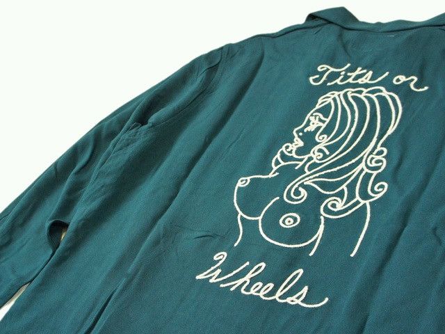 FUCT × SSDD × Wes Lang Fuct SSDD x Wes Lang "Tits Or Wheels" Button Up Shirt Size US XL / EU 56 / 4 - 2 Thumbnail
