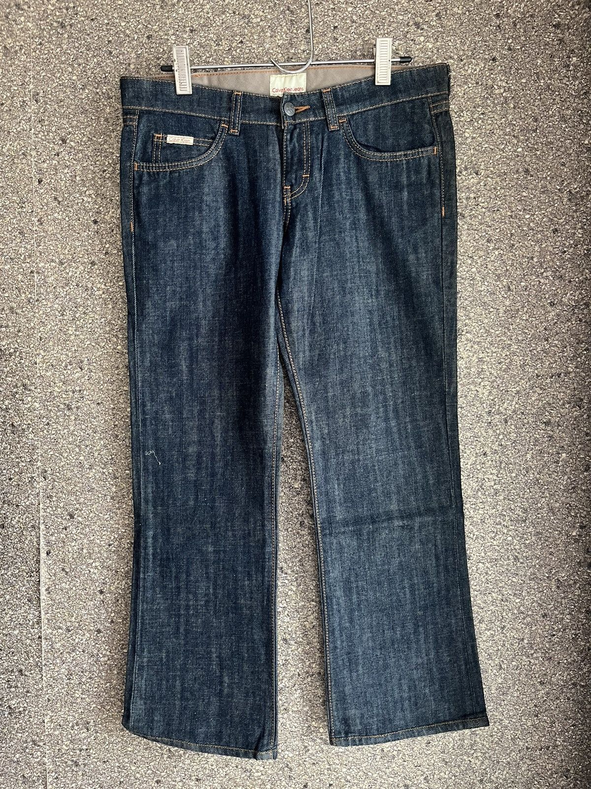 Designer × Vintage Flare jeans Calvin klein ft53 Size US 33 - 1 Thumbnail