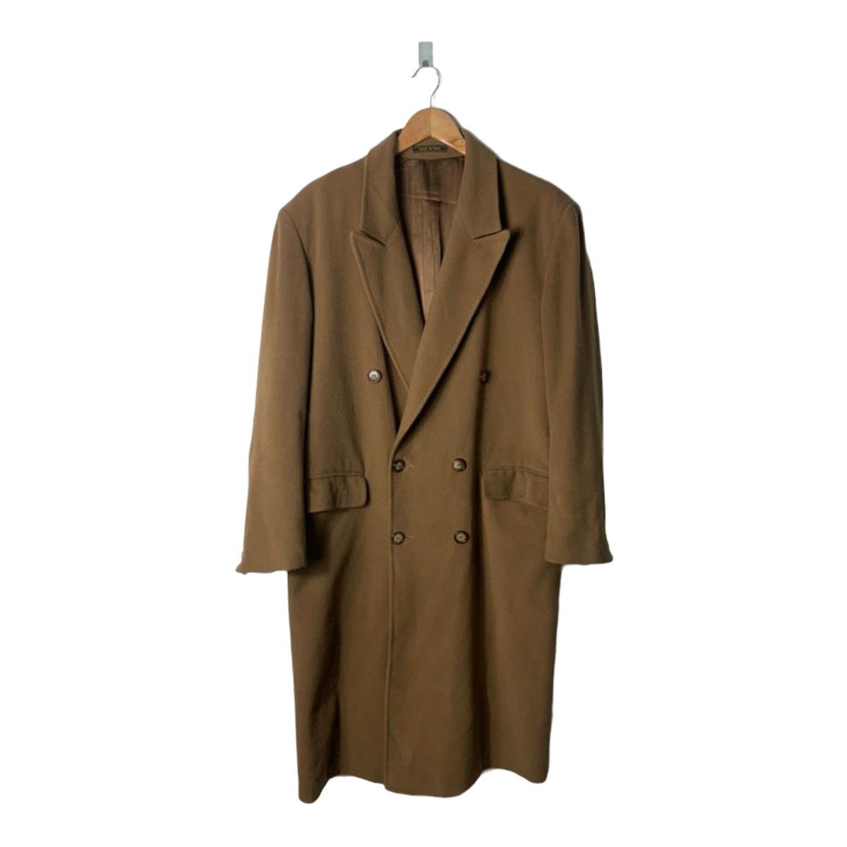 Vintage Italian Designer Misto Cashmere Long Jacket Coat