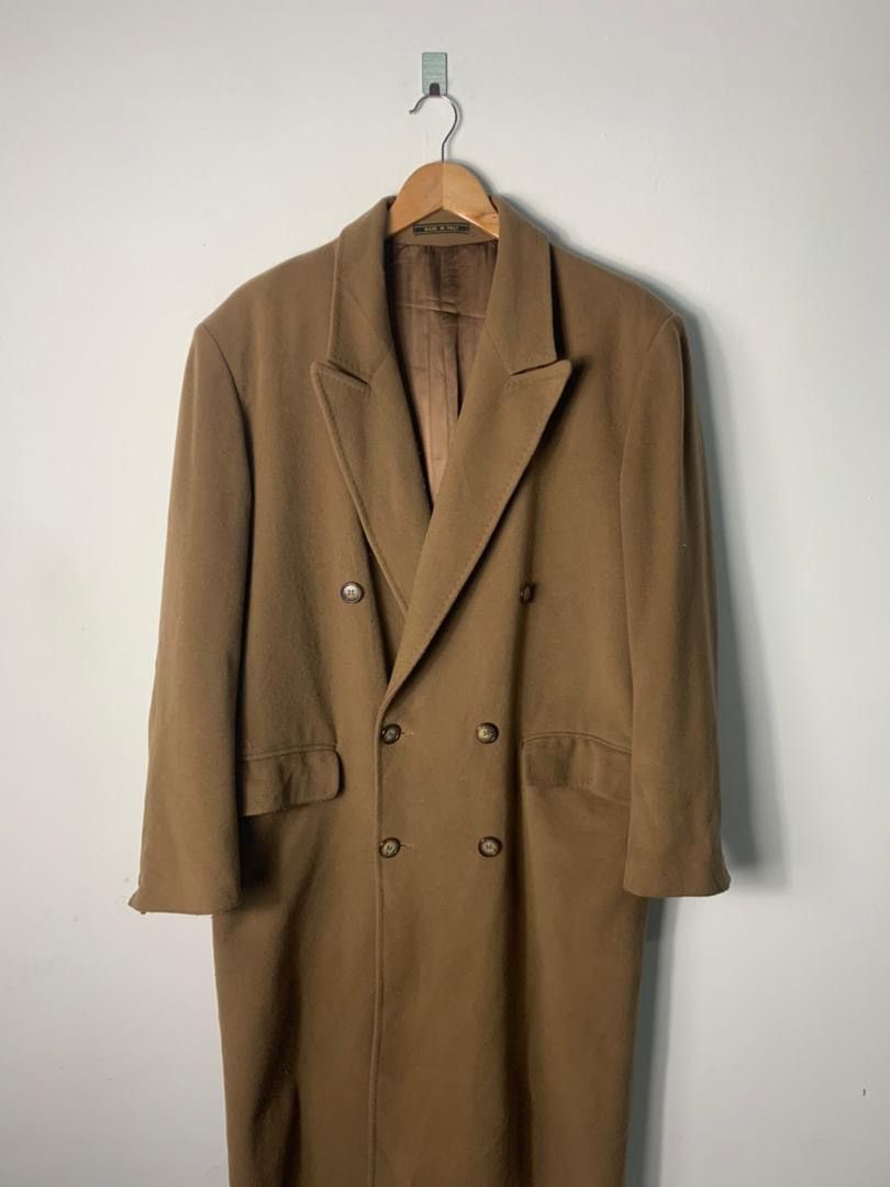 Other Vintage Italian Designer Misto Cashmere Long Jacket Coat Size US L / EU 52-54 / 3 - 3 Thumbnail