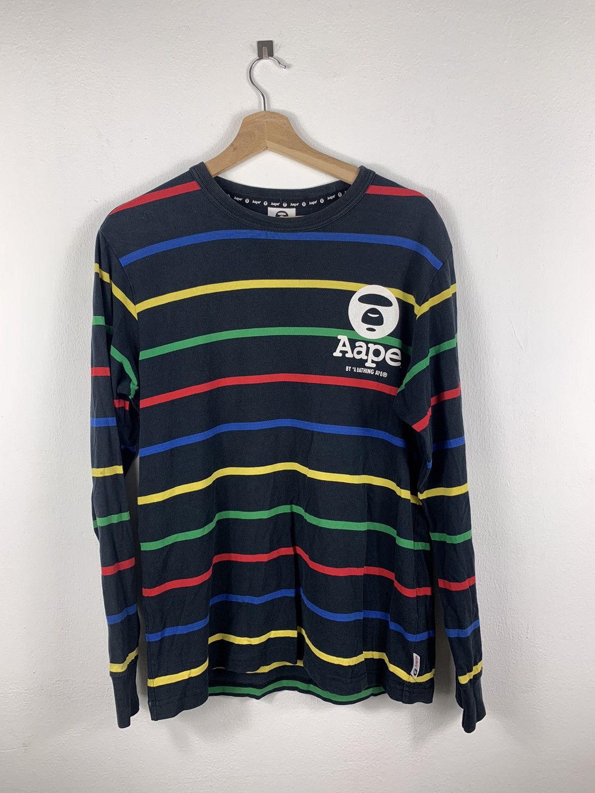 Aape Stripes Tee AAPE By Bathing Ape Size US M / EU 48-50 / 2 - 2 Thumbnail