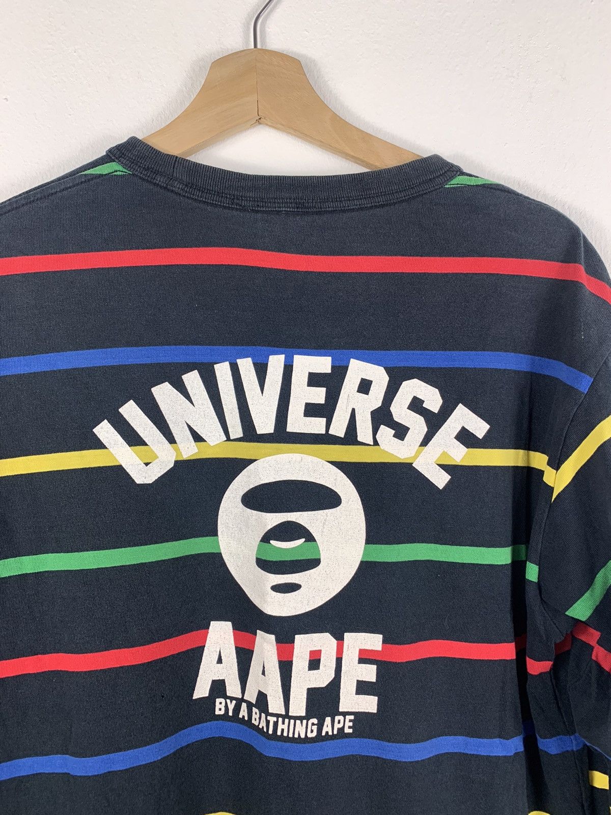 Aape Stripes Tee AAPE By Bathing Ape Size US M / EU 48-50 / 2 - 3 Thumbnail