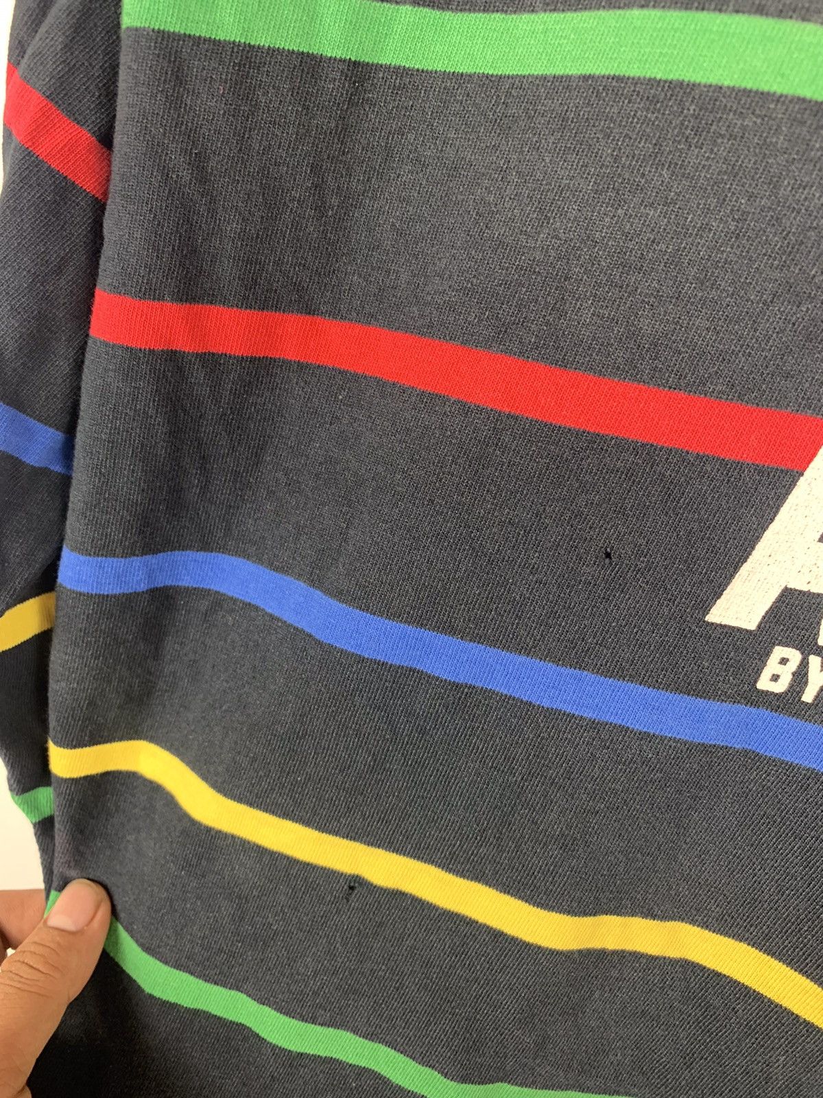Aape Stripes Tee AAPE By Bathing Ape Size US M / EU 48-50 / 2 - 4 Thumbnail